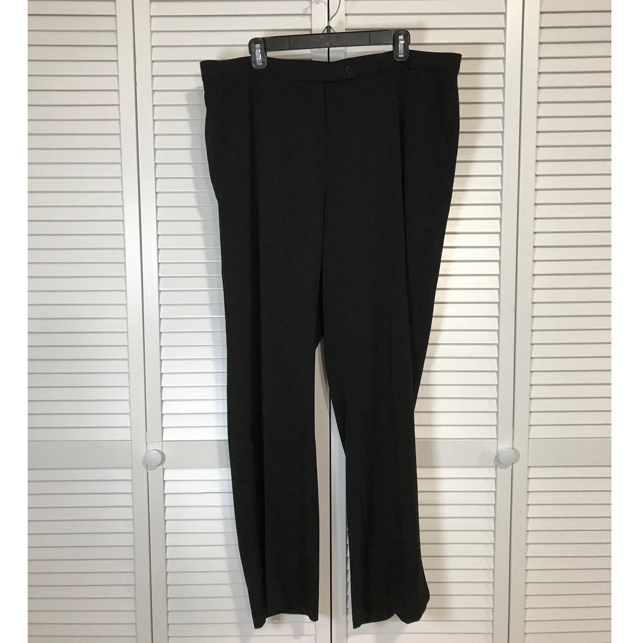Other Investments II Black Relaxed Fit Office Work Pants 18W Size 39" - 1 Thumbnail