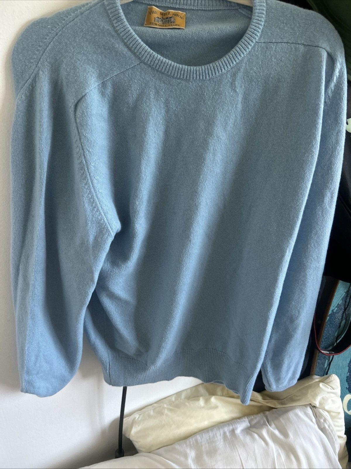 Vintage Baby Blue long sleeve sweater Crewneck Size US L / EU 52-54 / 3 - 2 Thumbnail