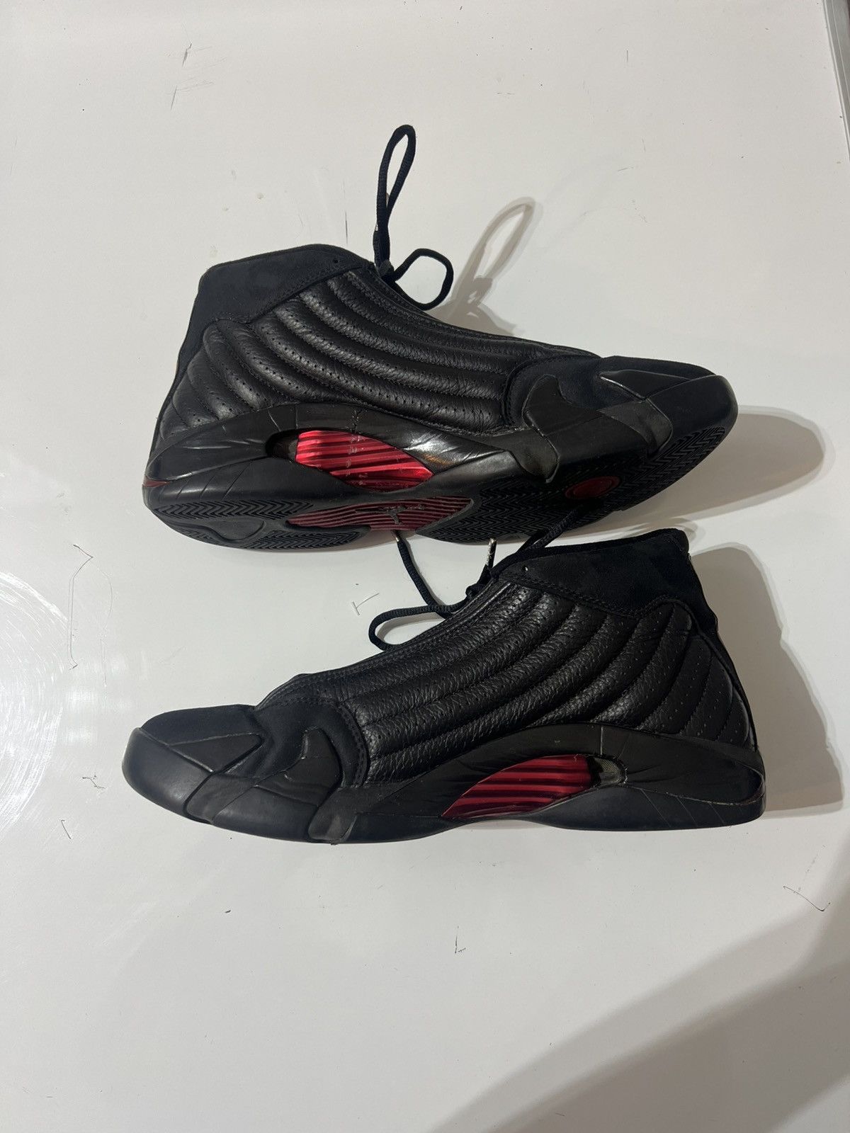 Jordan Brand Air Jordan 14 Retro Last Shot 2011 311832 010 Black 12.5 Size US 12.5 / EU 45-46 - 2 Thumbnail