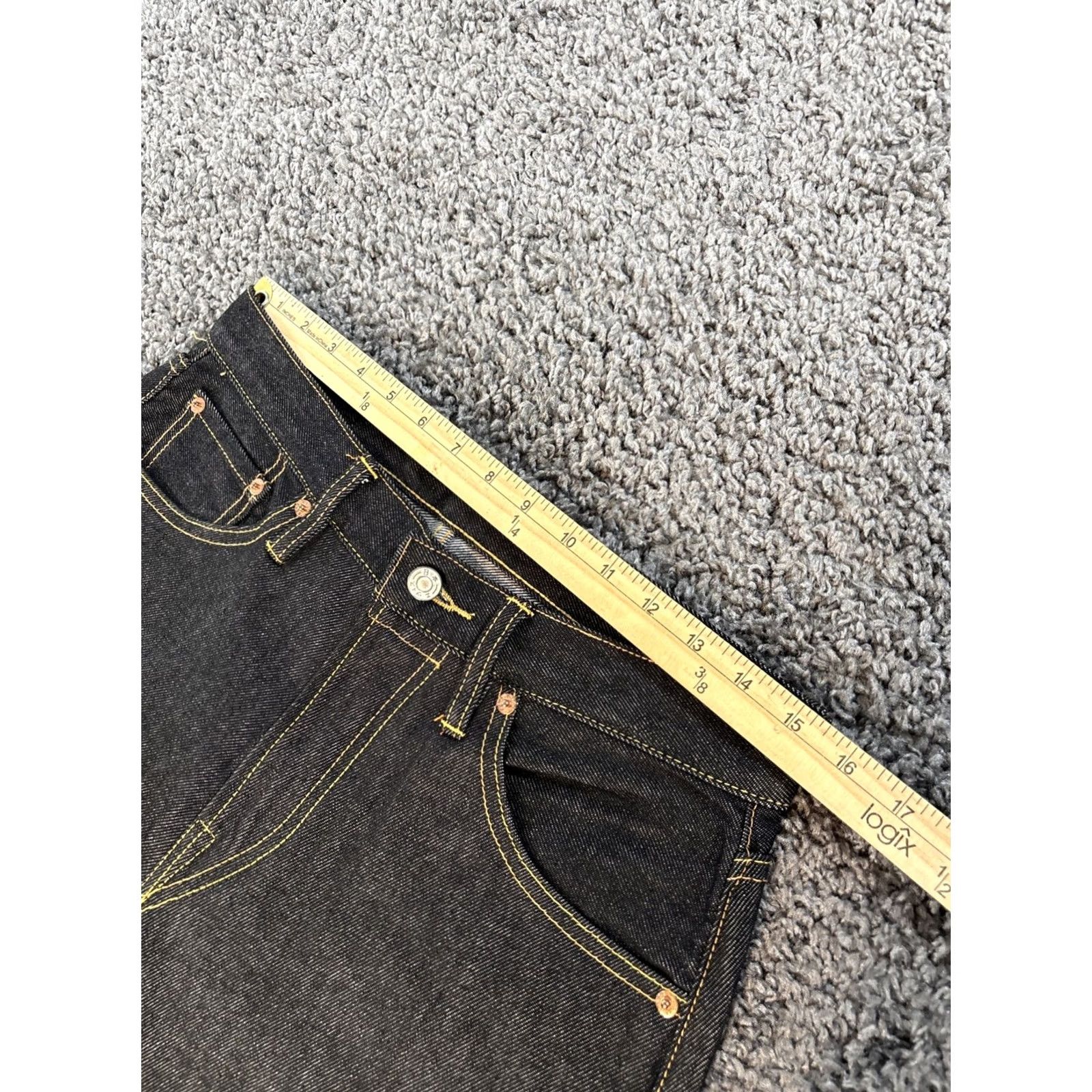 Vintage VINTAGE Embroidered Jeans Womens 30x29 High Rise Dark Wash All Over Y2K Jeans Straight Black Womens 30 Inseam 29 in High Rise Embroidered Jeans Size 30" / US 8 / IT 44 - 7 Thumbnail