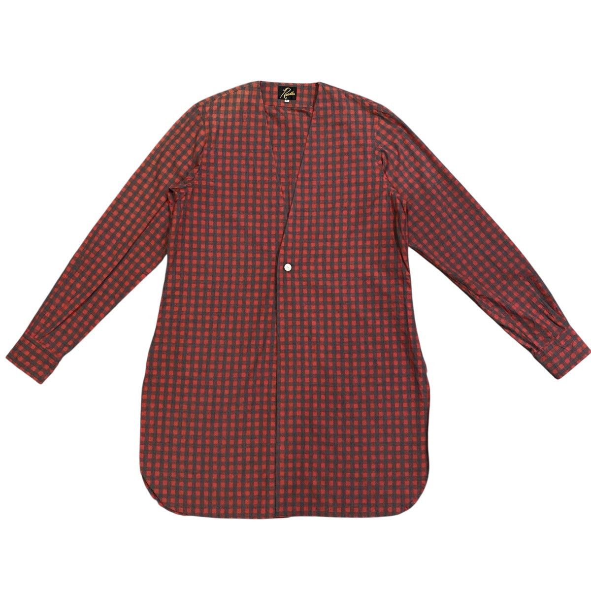 Needles ‼️LAST DROP‼️Needles Longline Gingham Cardigan Collarless Red Size US S / EU 44-46 / 1 - 2 Thumbnail