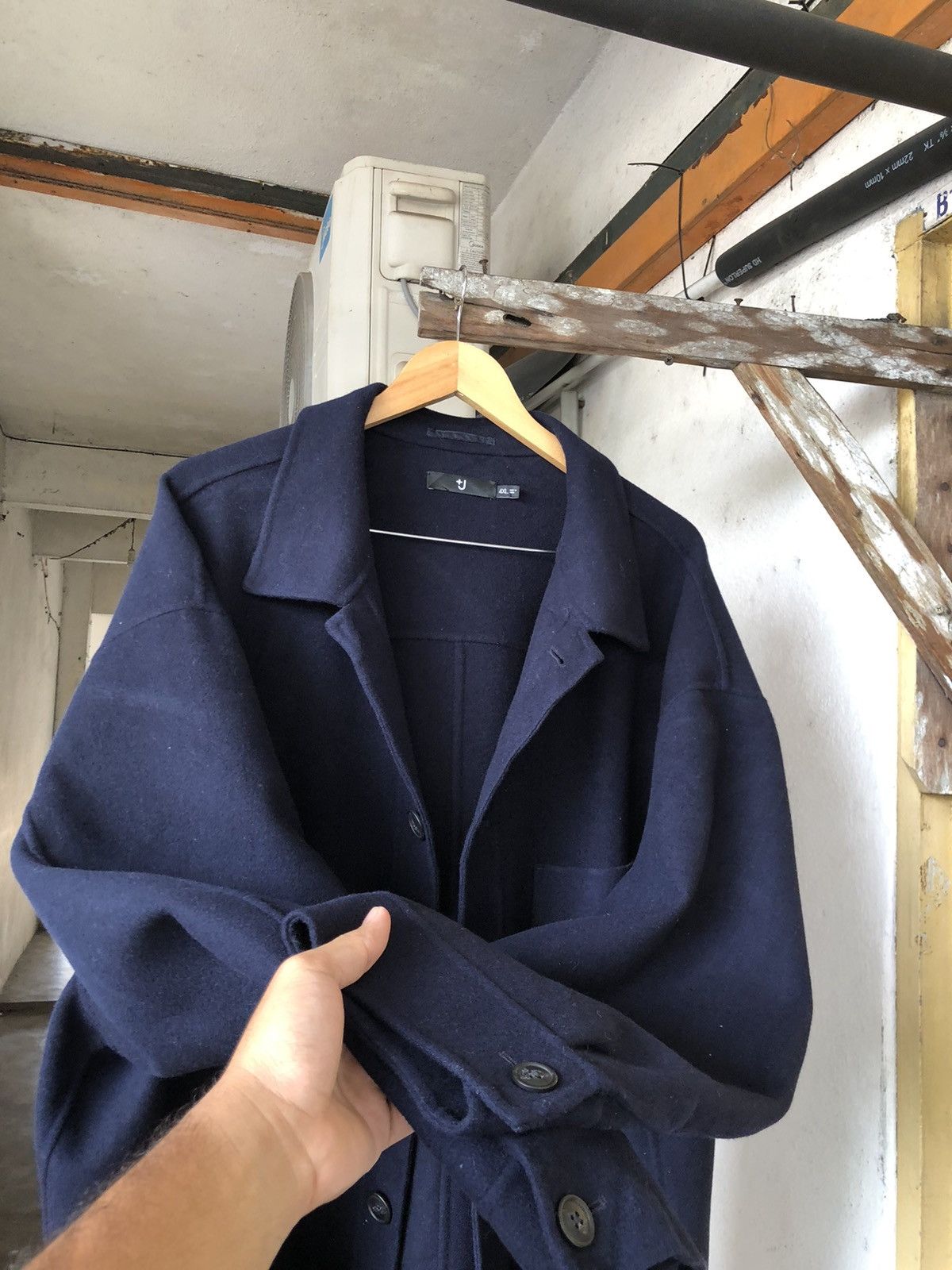 Jil Sander Nice Piece🔥 Jil Sander x Uniqlo Wool Button Jacket Size US XXL / EU 58 / 5 - 7 Thumbnail
