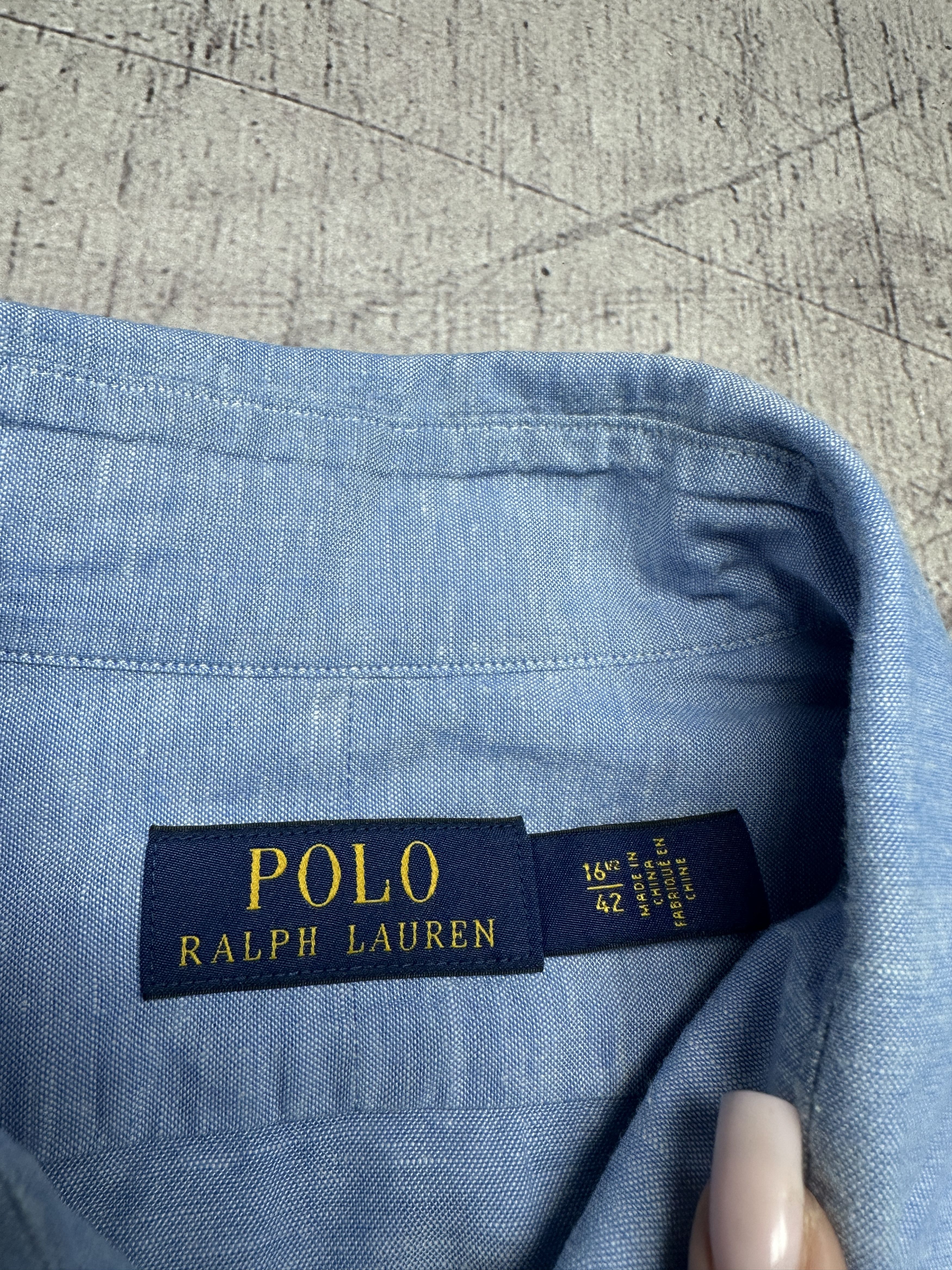 Polo Ralph Lauren Polo Ralph Lauren Mens LINEN Long Sleeve Shirt Size US L / EU 52-54 / 3 - 3 Thumbnail