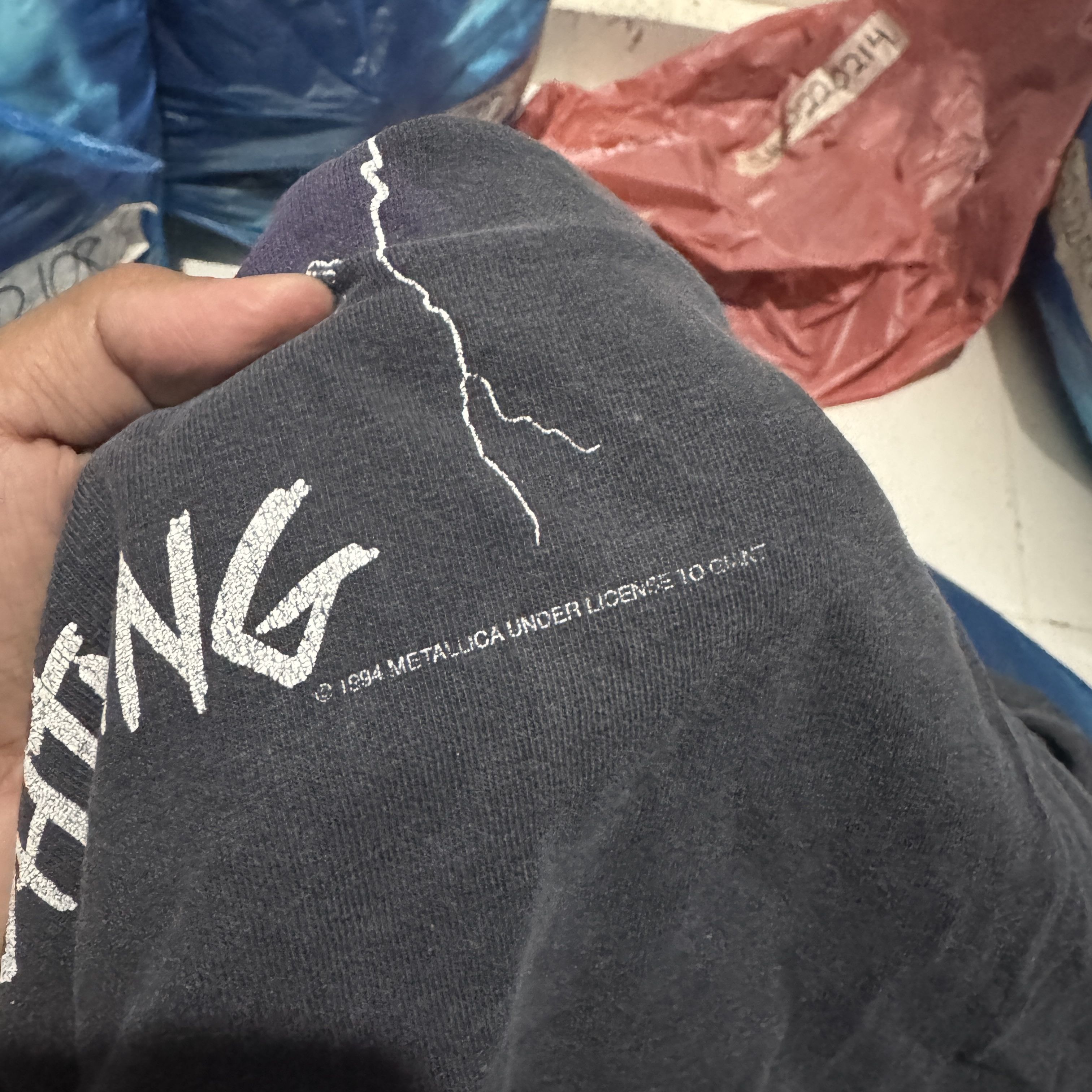 Band Tees × Metallica Vtg 1994 METALLICA Ride The Lightning Album Tour Tee Shirt Size US XL / EU 56 / 4 - 10 Thumbnail