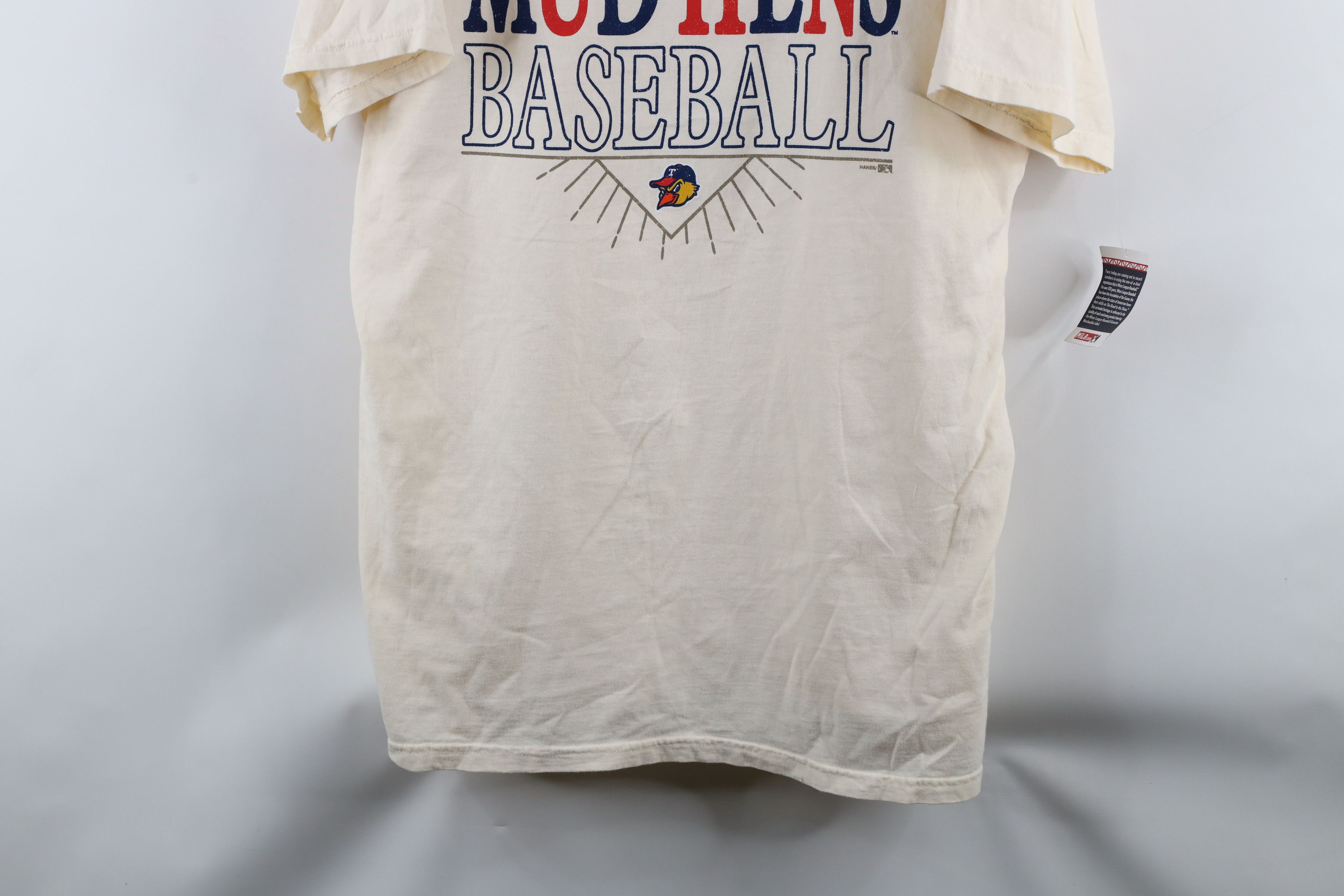 Vintage Deadstock Vintage Baseball Toledo Mud Hens T-Shirt Cream Size US XL / EU 56 / 4 - 3 Thumbnail