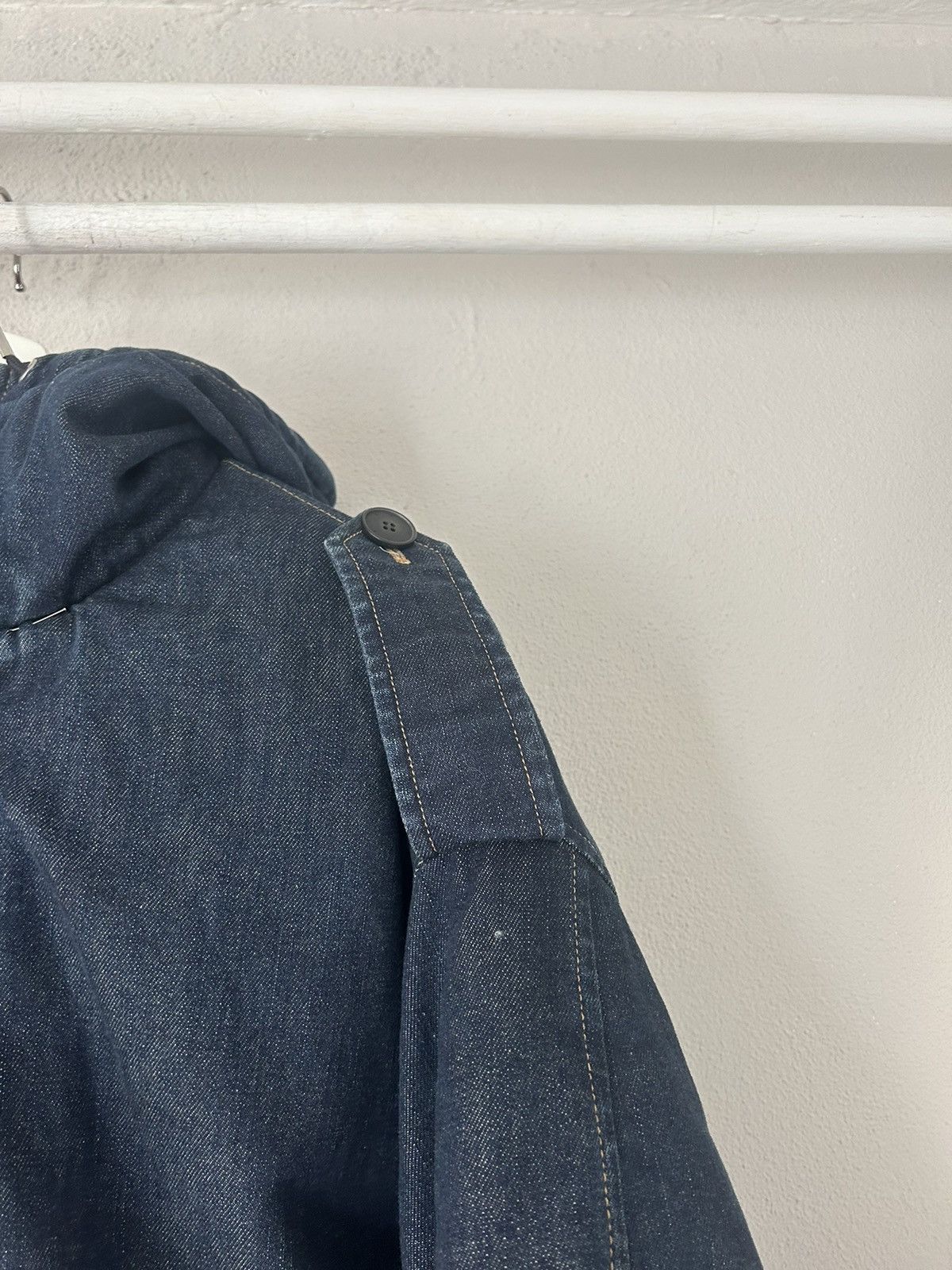 Givenchy Oversized Indigo Denim Puffer Jacket Size US S / EU 44-46 / 1 - 5 Thumbnail