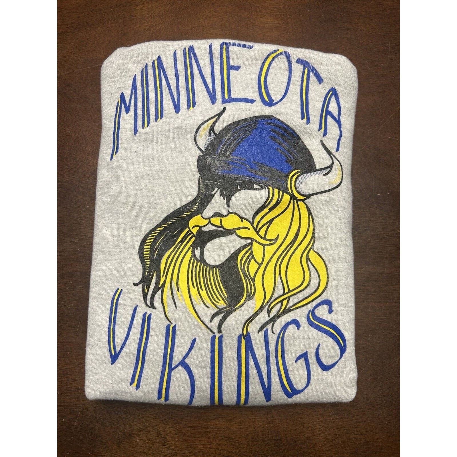 Jerzees VTG 80s/90s NFL Misprint Error Minnesota Vikings Crewneck Size US L / EU 52-54 / 3 - 10 Thumbnail