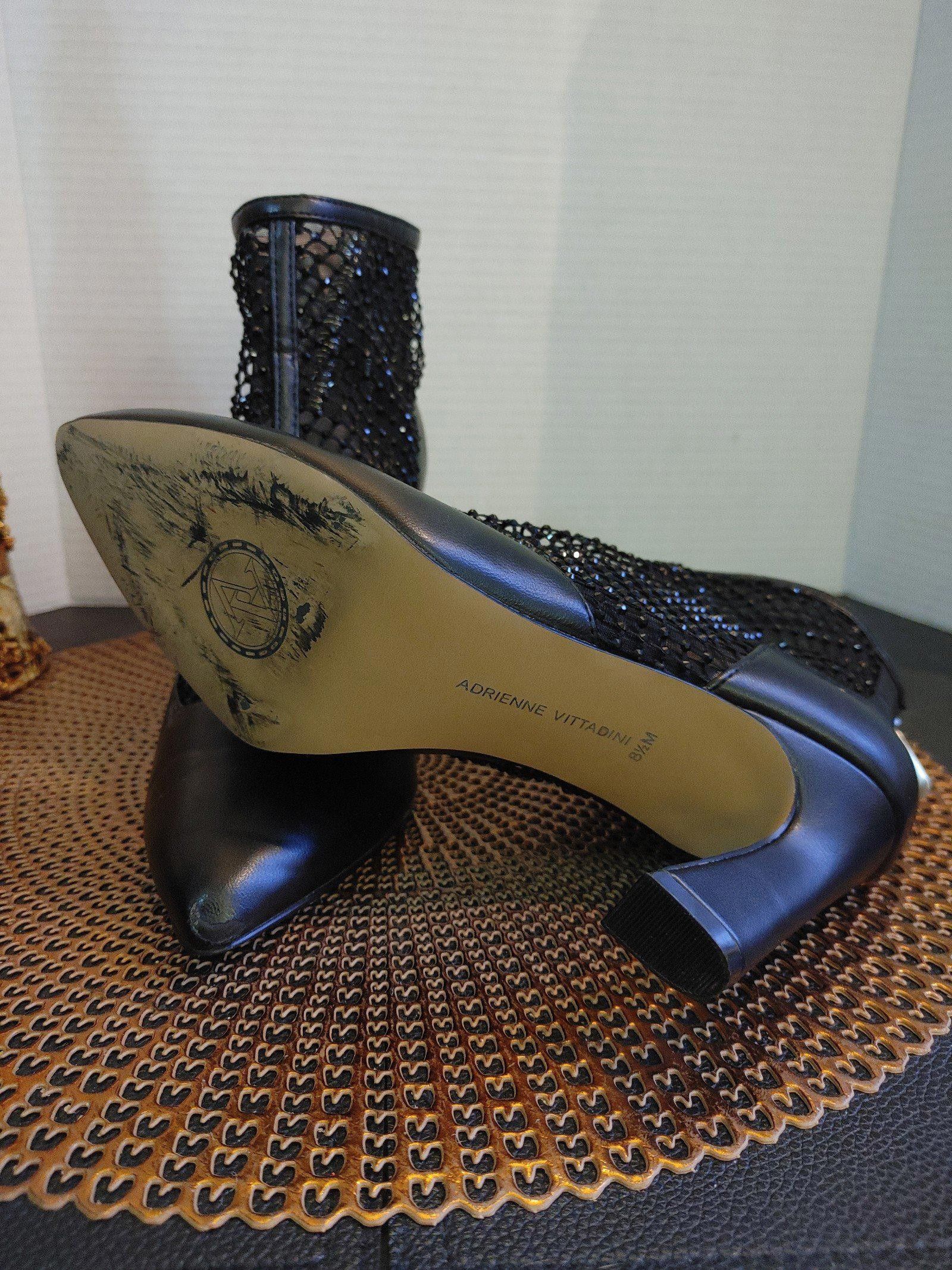 Designer Adrienne Vittadini Nisa Mesh Ankle Boots Size 8.5M Size US 8.5 / IT 38.5 - 6 Thumbnail