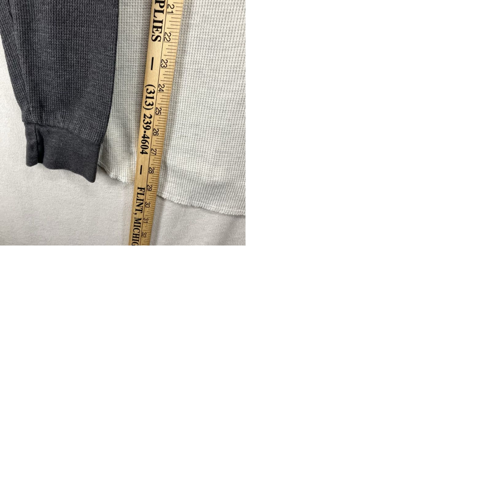 Ecko Unltd. VINTAGE ECKO UNLTD Thermal Waffle Long Sleeve Shirt XL Raglan Gray 90s Hip Hop Streetwear Rhino Mens Slim Shirt Size US XL / EU 56 / 4 - 10 Thumbnail