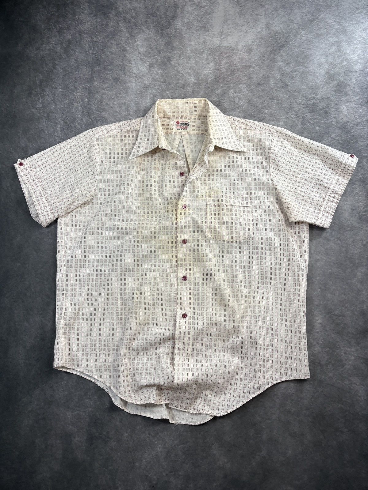 Vintage 1960s Vintage Shortsleeve Shirt Pattern Perma Press Summer Size US M / EU 48-50 / 2 - 1 Thumbnail