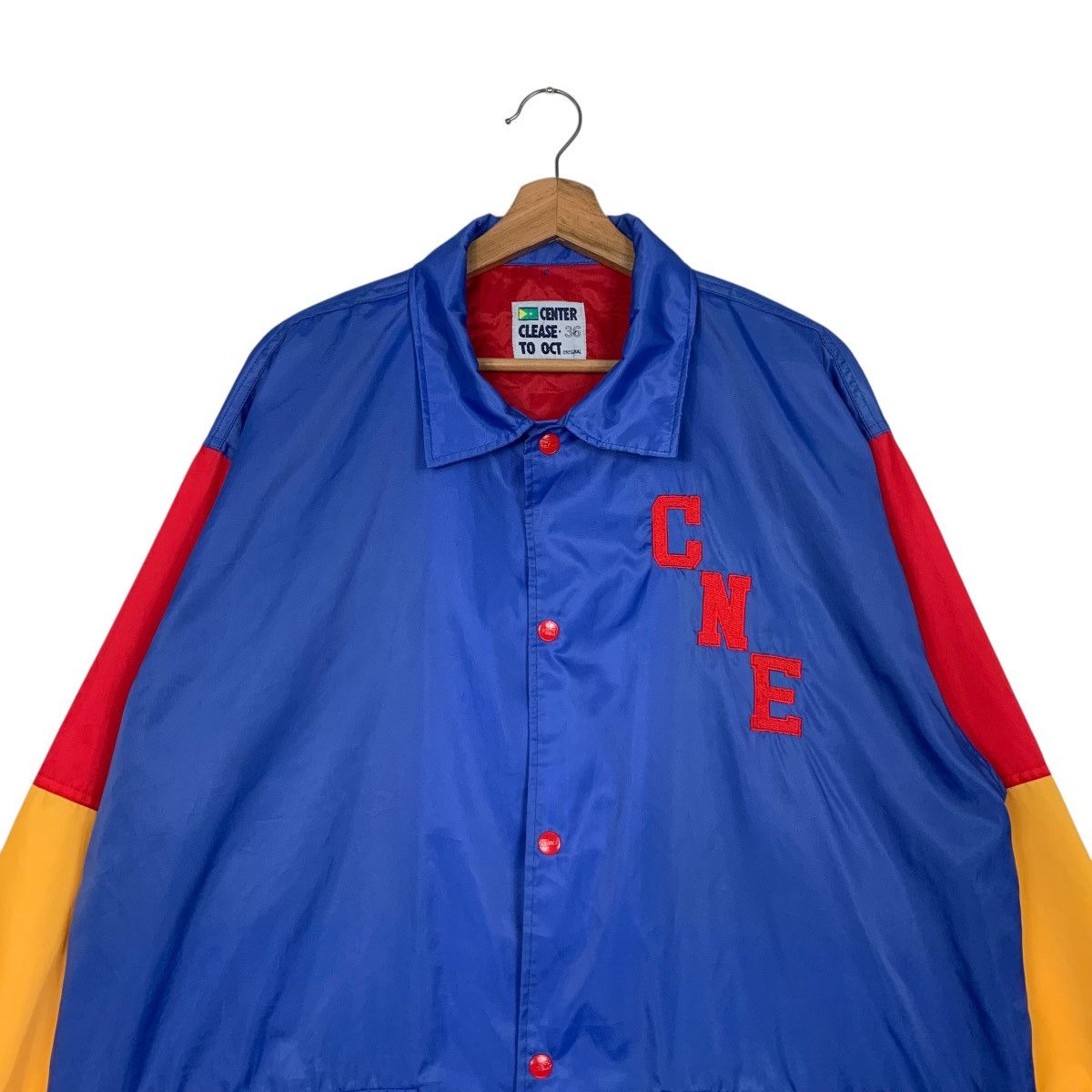 Japanese Brand CENTER CLEASE To Act Big Logo Coach Jacket #2469-C111 Size US L / EU 52-54 / 3 - 2 Thumbnail