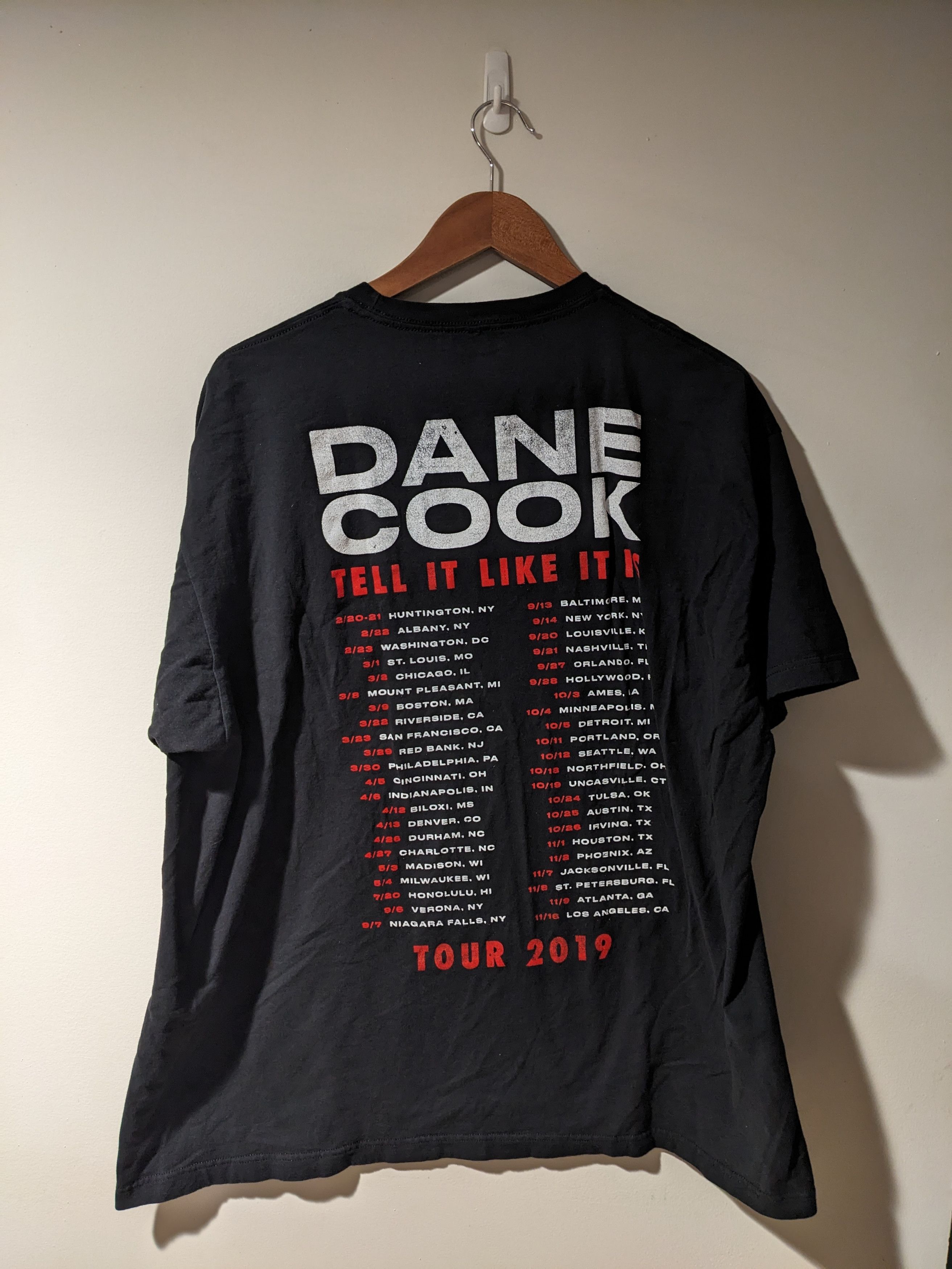 Designer Dane Cook Tell it Like It Is Comedy Show XX-Large T-Shirt Size US XXL / EU 58 / 5 - 5 Thumbnail