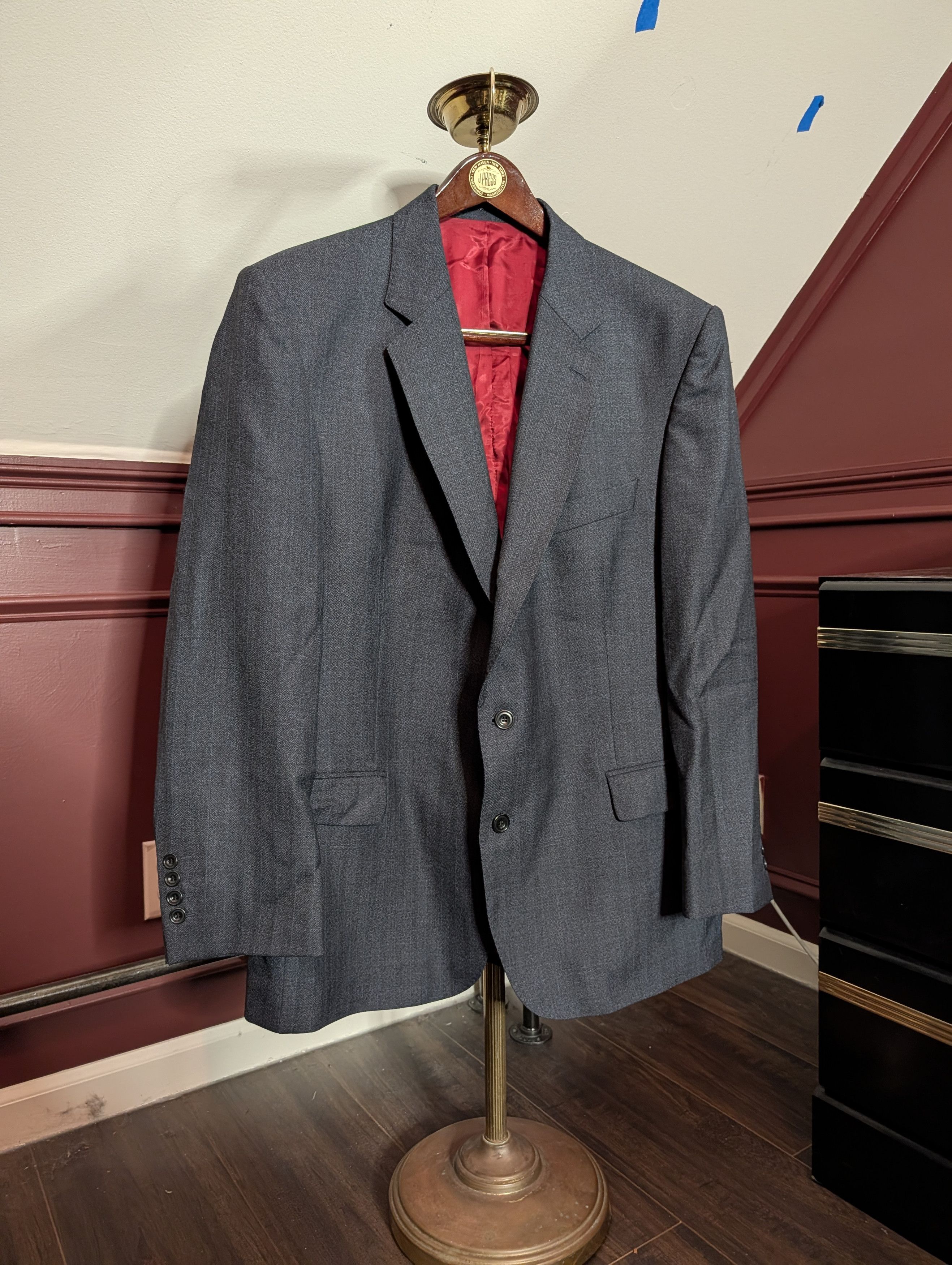 Magee Olympic T2 model pure new wool red lined jacket 46S Size 46S - 1 Thumbnail