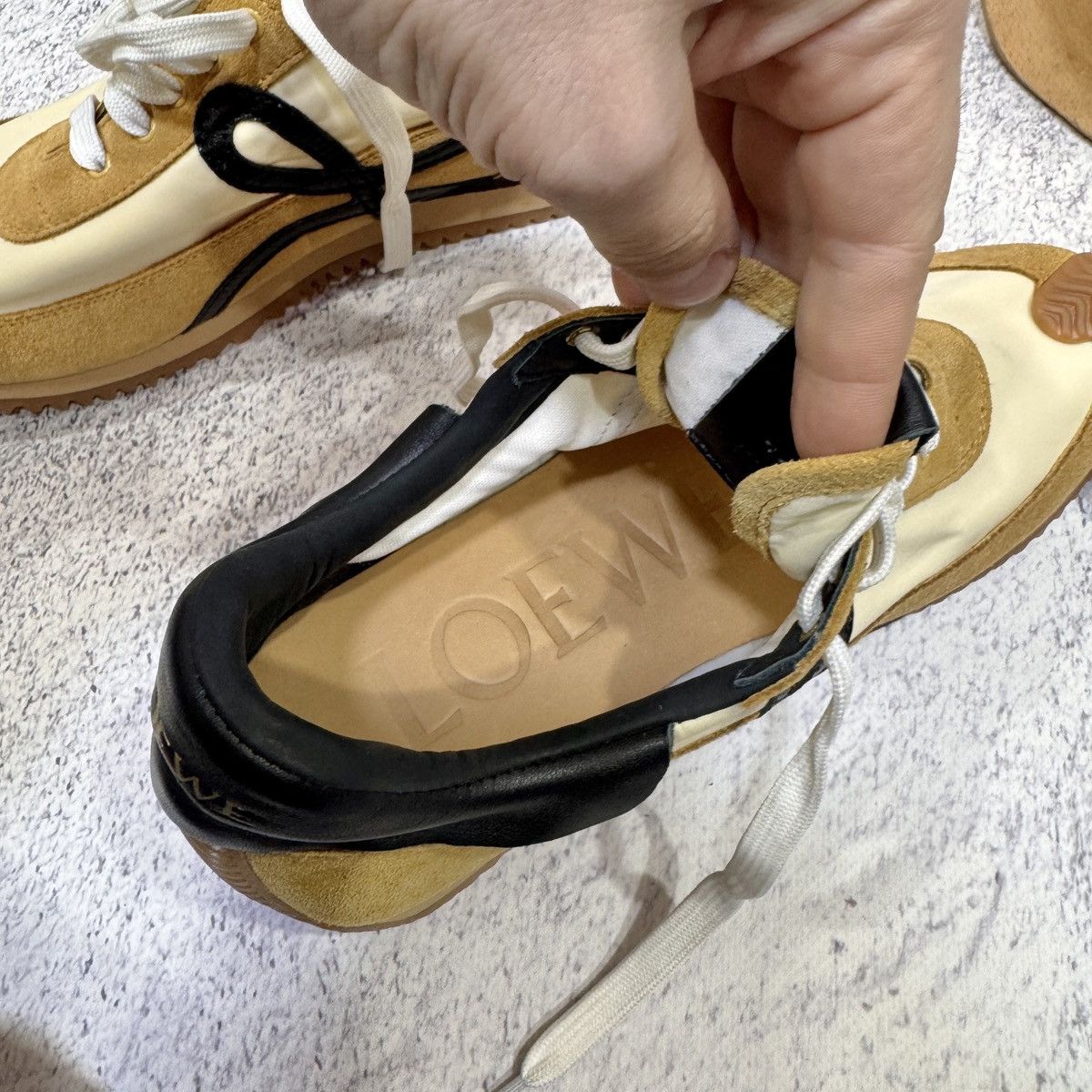 Loewe Loewe Flow Runner Honey Tan Suede Leather Sneakers US10 UK7 Size US 10 / IT 40 - 13 Thumbnail