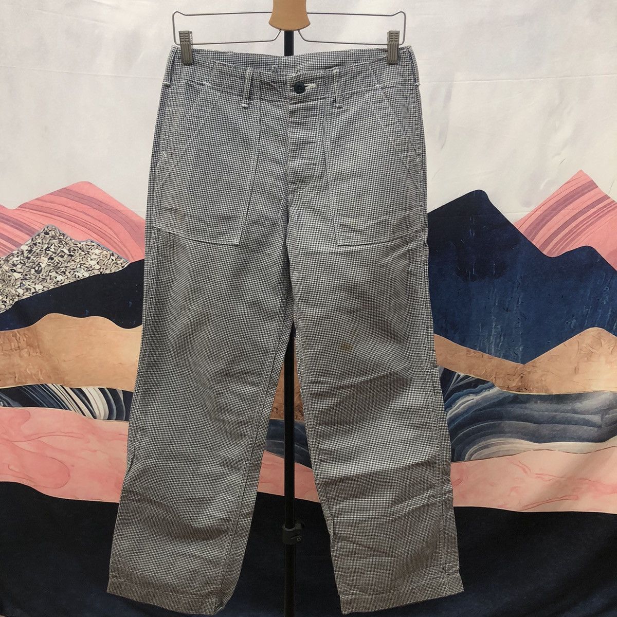 image of Danton Vetements De Travail Baker Pants in Blue, Men's (Size 30)