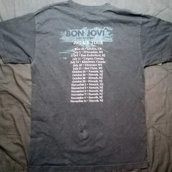Band Tees Bon Jovi Lost Highway Tour 2007 T-Shirt Size US M / EU 48-50 / 2 - 4 Thumbnail