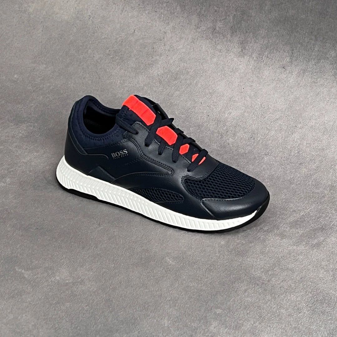 Hugo Boss HUGO BOSS Navy Color Block Cutout Sneakers 40 Size US 7 / EU 40 - 6 Thumbnail