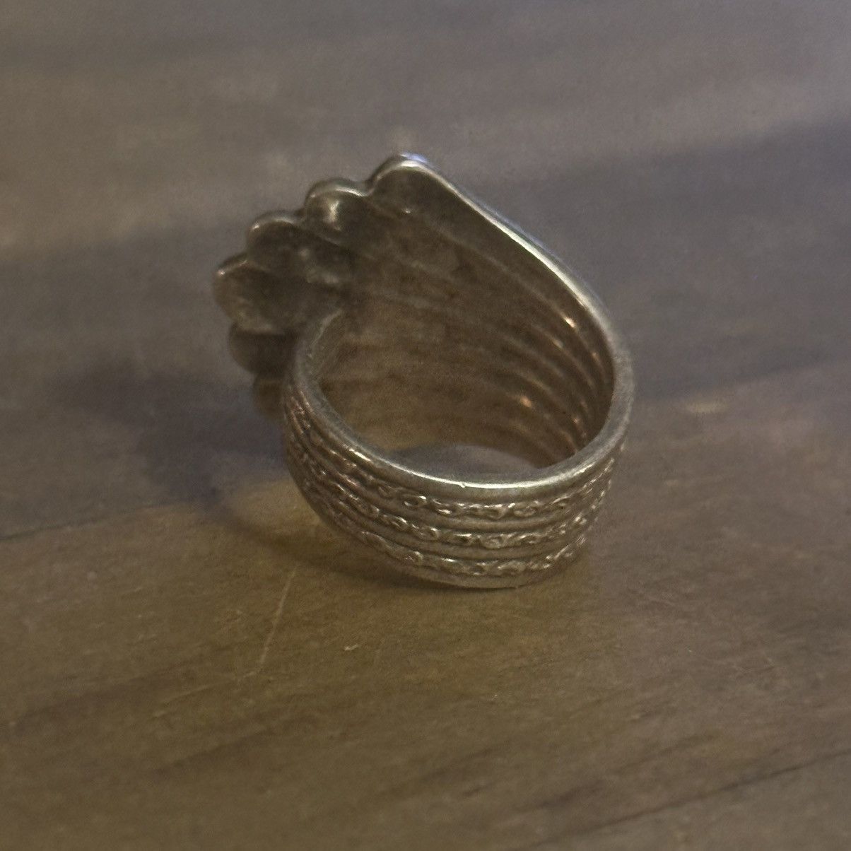 Vintage Vintage silver spoon ring Size ONE SIZE - 6 Thumbnail