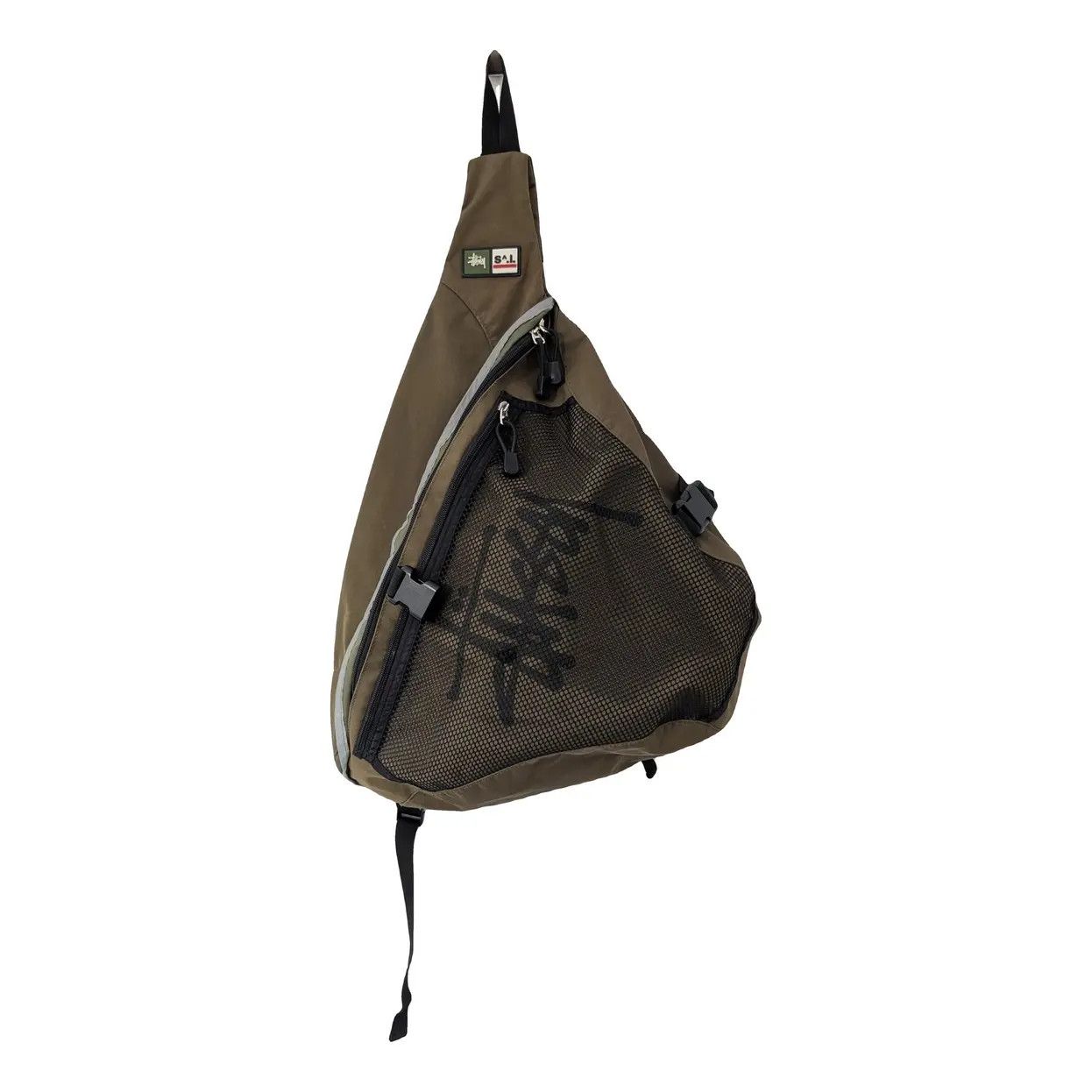 Stussy Stüssy tri-harness sling bag olive | Grailed