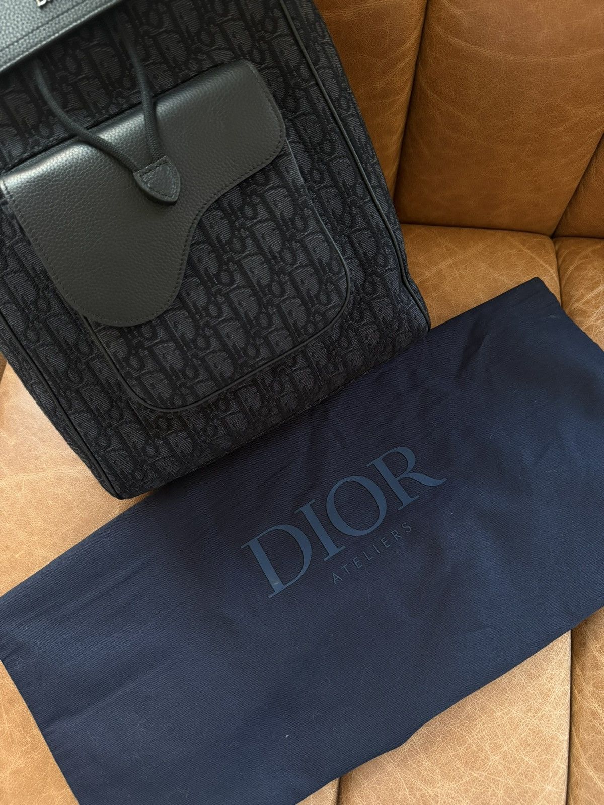 Dior Black Oblique Saddle Backpack Size ONE SIZE - 11 Thumbnail