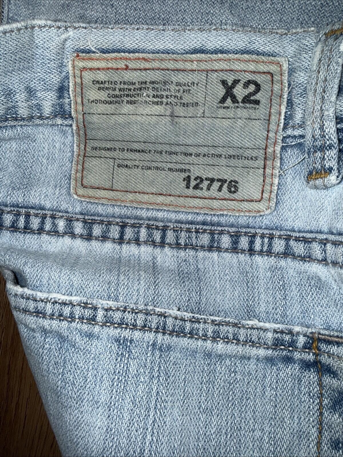 X2 Vtg Y2K X2 Jeans Men Loose Bootcut Blue 34x32 M42 Size US 34 / EU 50 - 8 Thumbnail