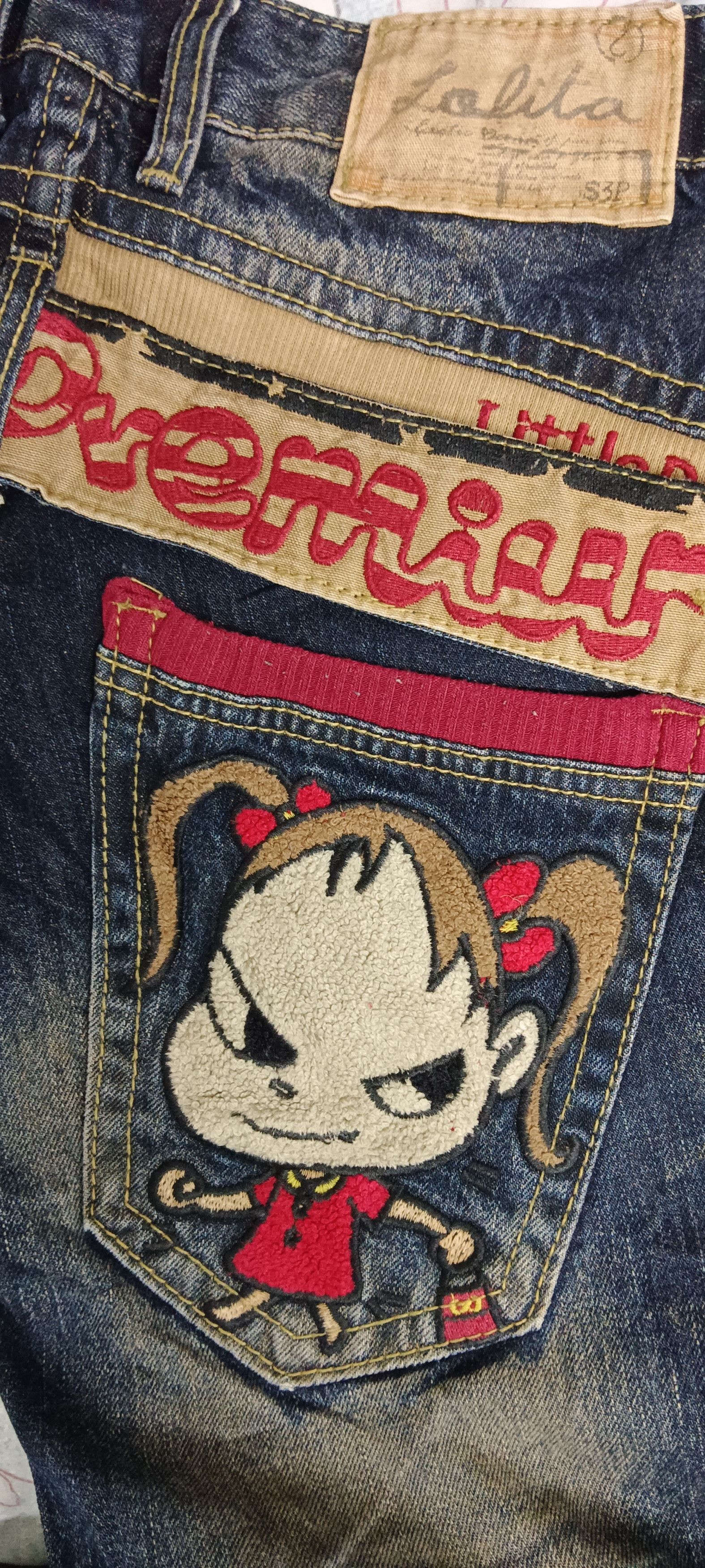 yoshie inaba 🔥DOPE🔥YOSHITOMO NARA LOLITA Vintage Cropped Rusty Jeans Size US 28 / EU 44 - 6 Thumbnail