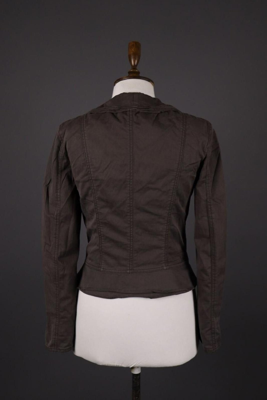 Designer Marc Cain Brown Multipocket Lightweight Blazer Jacket Size 2 Size XS / US 0-2 / IT 36-38 - 5 Thumbnail