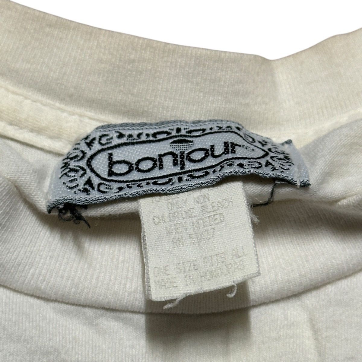 Vintage Vintage 90s Women’s Bonjour Safari Cropped Shirt Size L / US 10 / IT 46 - 7 Thumbnail
