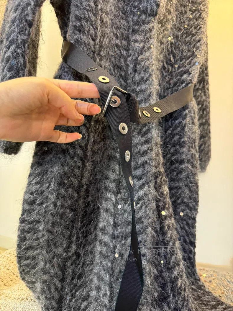 Brunello Cucinelli Brunello Cucinelli Sequined Cashmere Mohair Sweater Coat Size S / US 4 / IT 40 - 4 Thumbnail