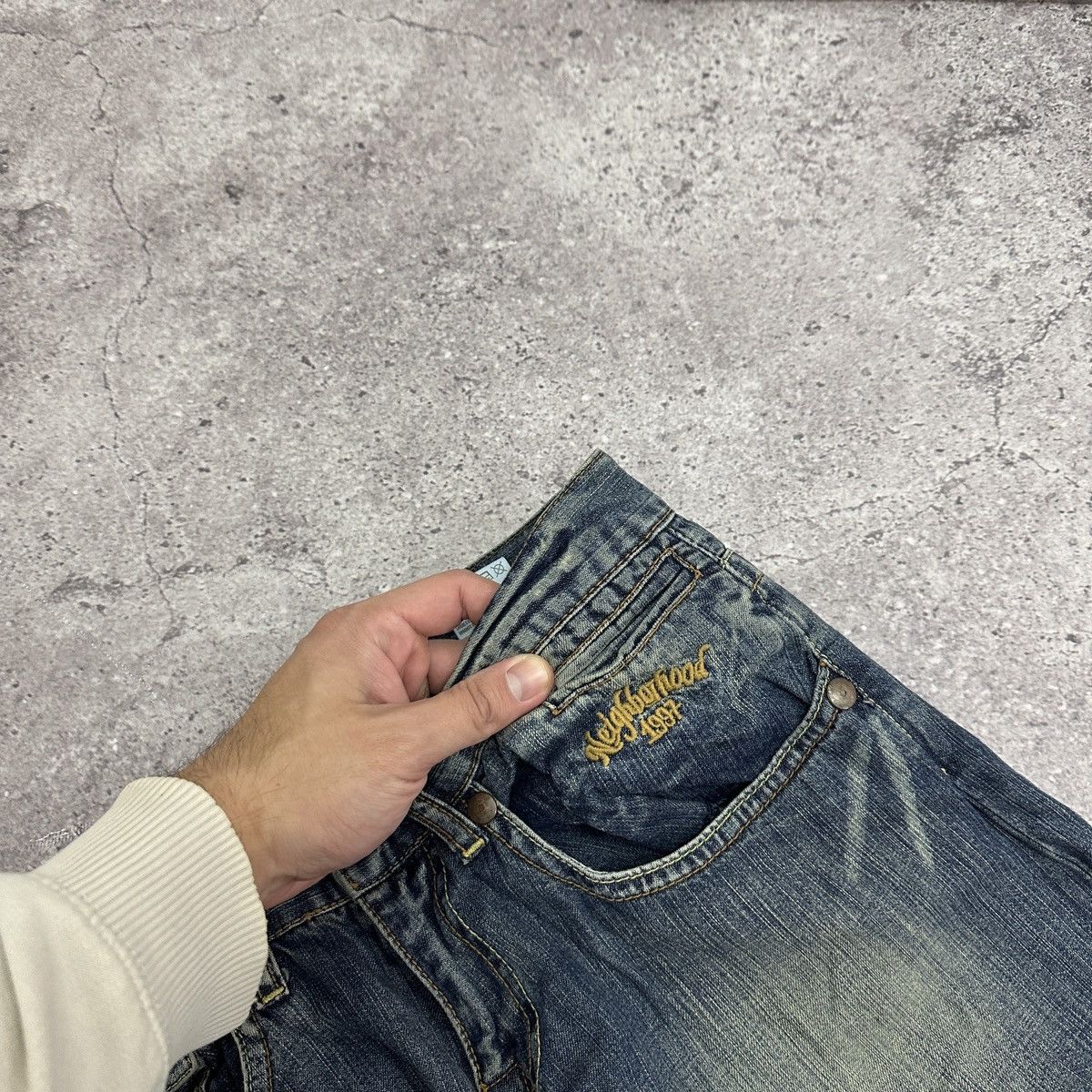 Neighborhood Vintage 90s Neighborhood NYC Straight jeans y2k og hype rare Size US 31 - 10 Thumbnail