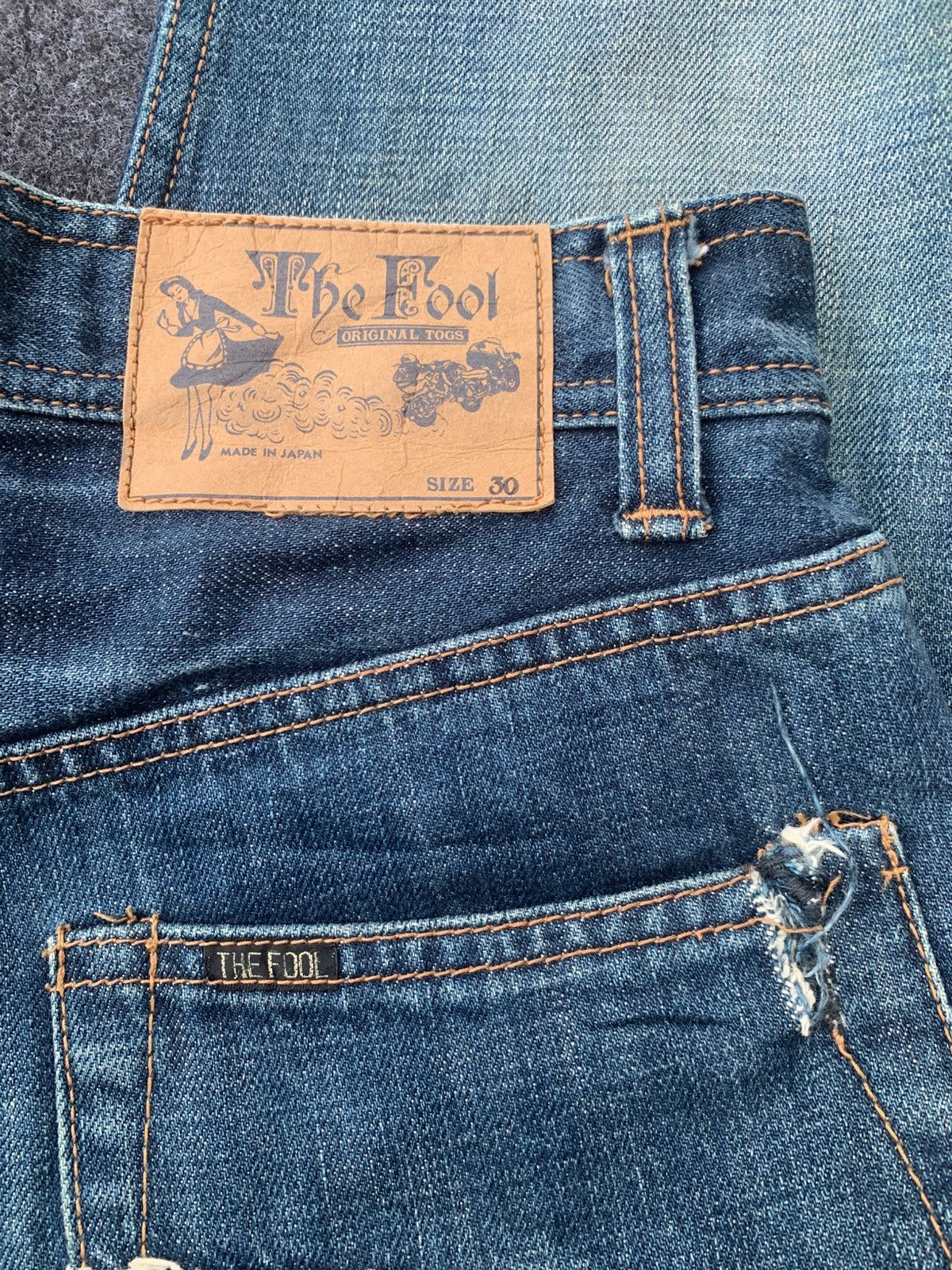 Japanese Brand Vintage The Fool jeans made in Japan 🇯🇵 Size US 28 / EU 44 - 10 Thumbnail