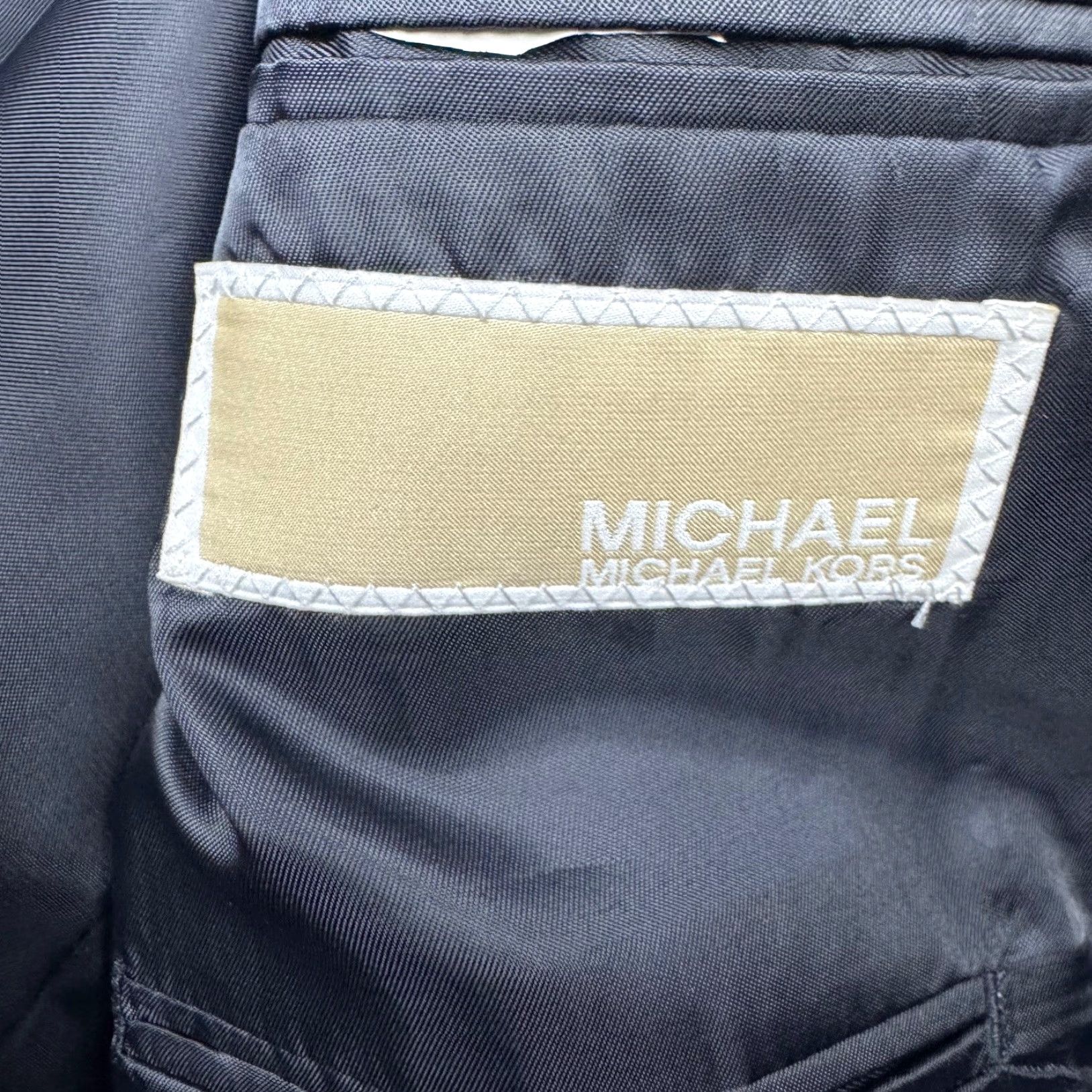 Michael Kors Michael Kors Men’s Wool 2-Button Blazer/Jacket Black 46R Jacket Blazer Mens Wool Black 46R Kors Size 46R - 4 Thumbnail