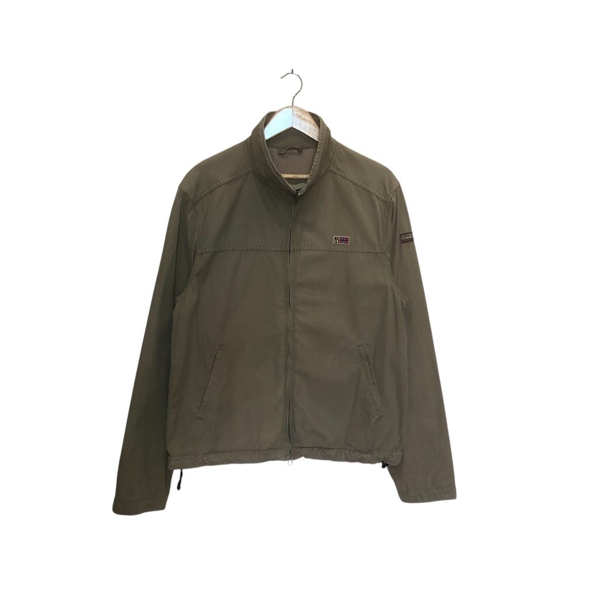 Napapijri × Vintage Napajiri Goegraphic Fullzipp Jacket Size US L / EU 52-54 / 3 - 1 Thumbnail