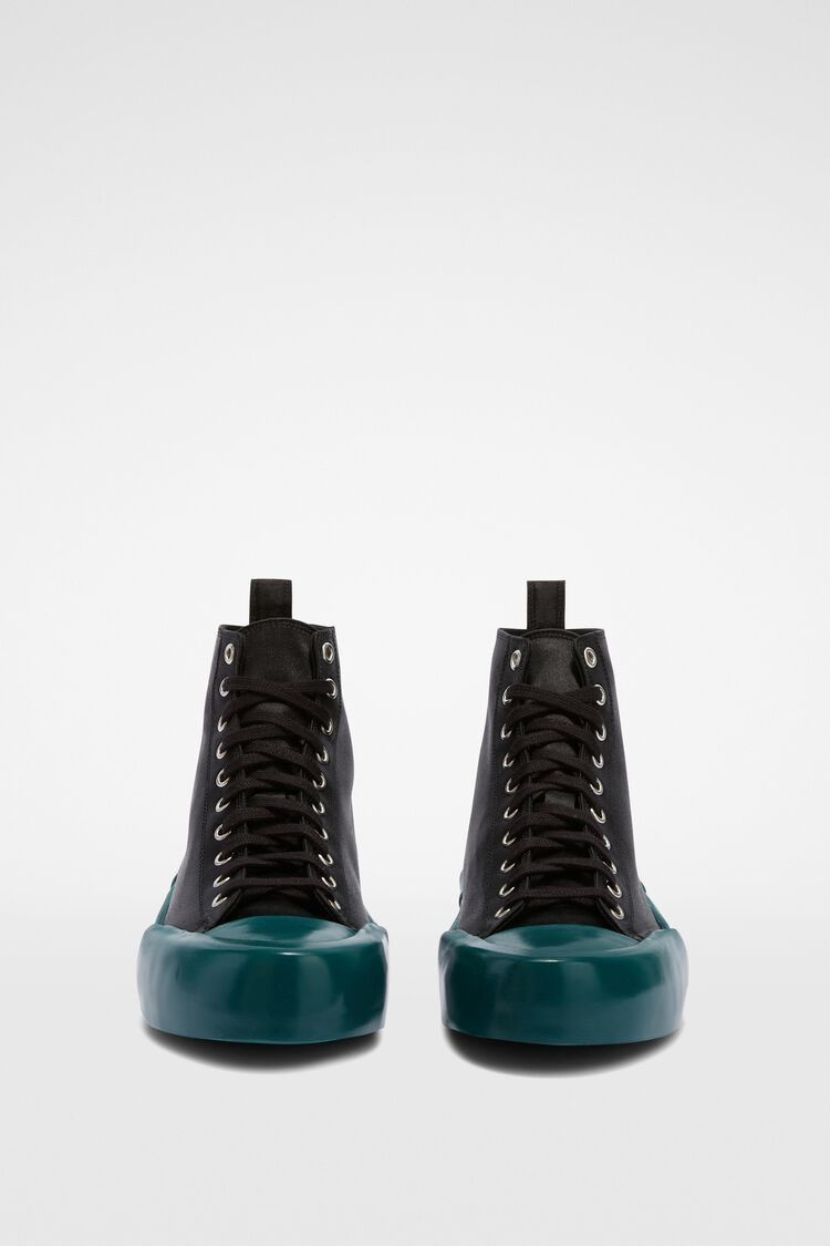 Jil Sander o1y1025 Hi-Top Sneakers in Black Size US 10 / IT 40 - 4 Thumbnail