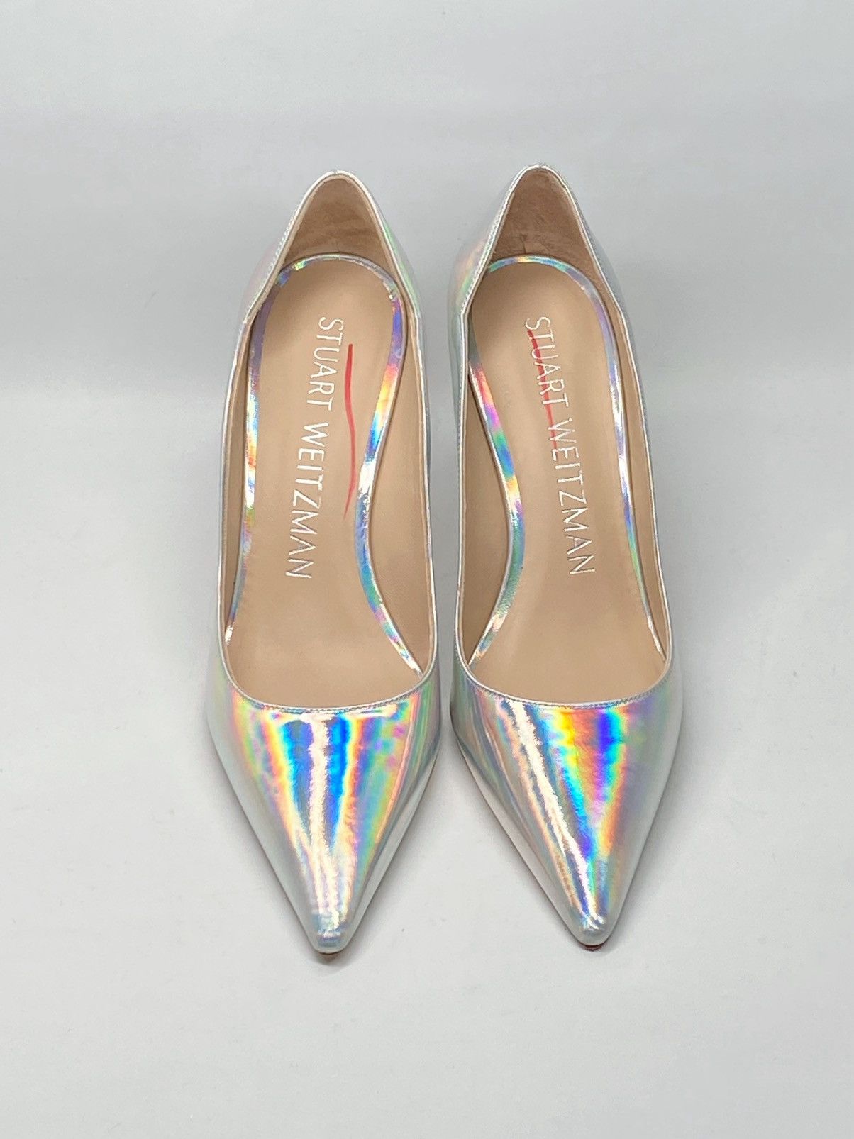 Stuart Weitzman Stuart Weitzman Scallop Iridescent Faux Leather Pumps size 7 Size US 7 / IT 37 - 2 Thumbnail