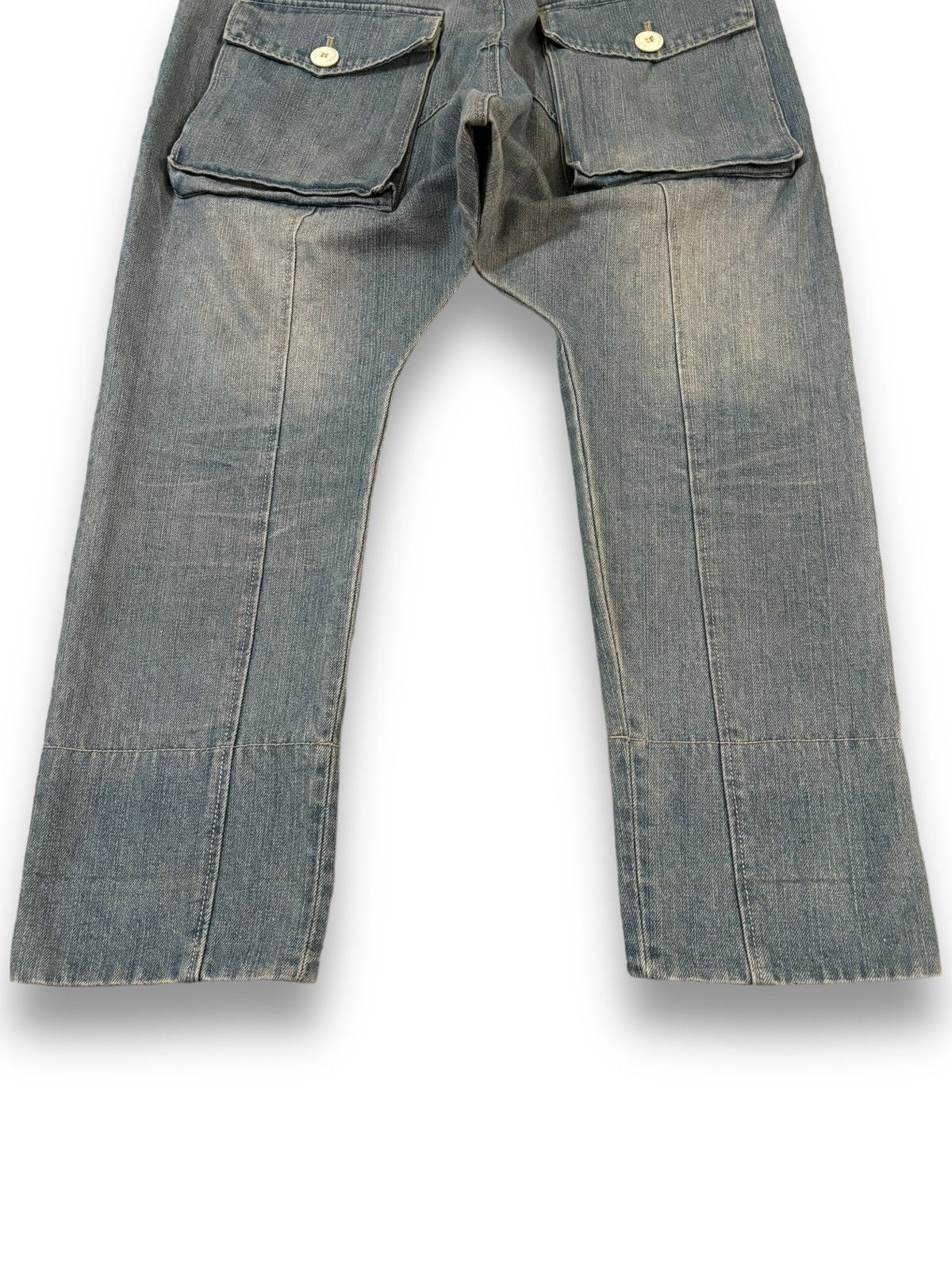 Other Y2K Japanese Rovtski Union Made Workwear Drop Crotch Jeans Size US 31 - 19 Thumbnail