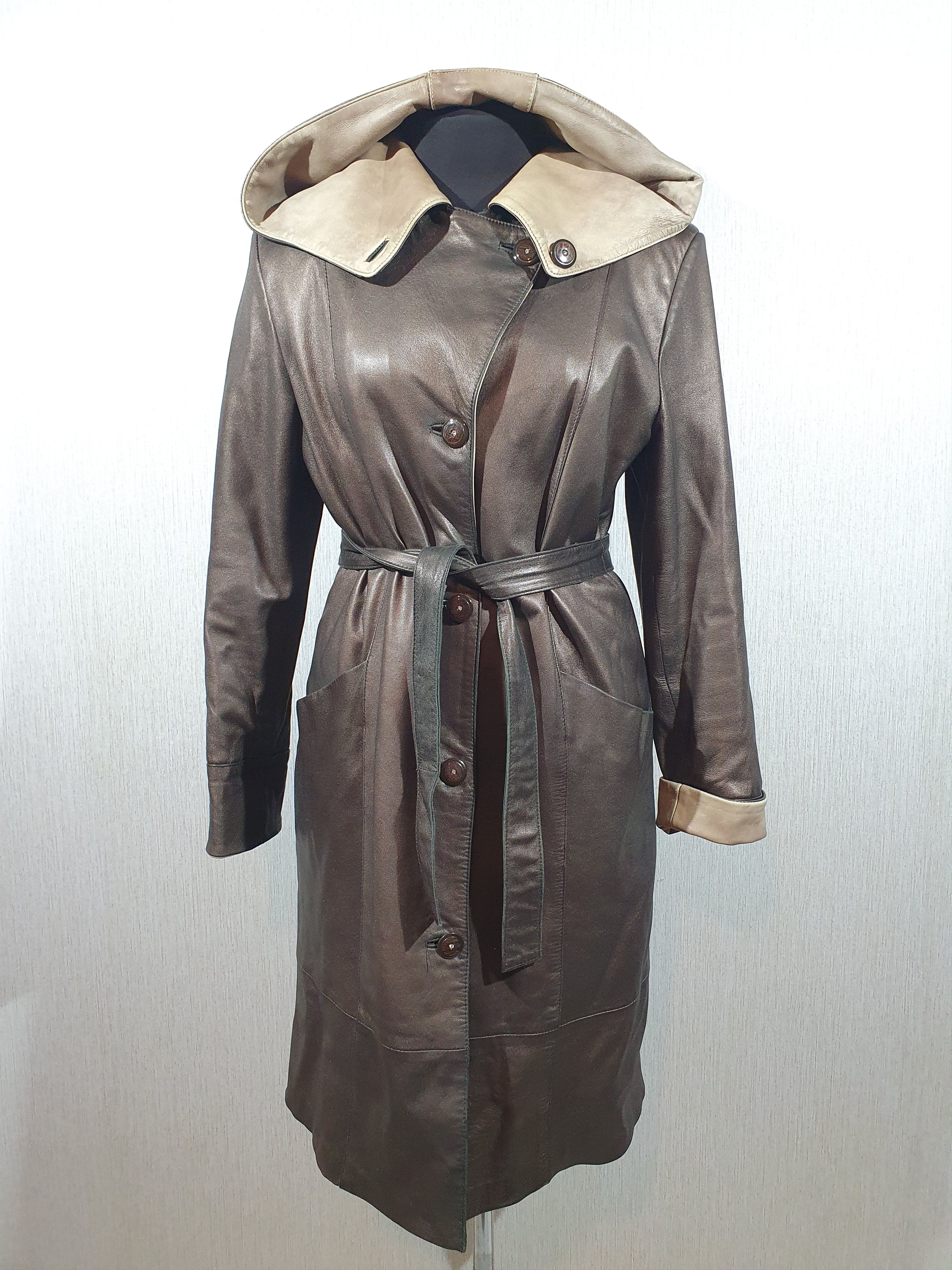 Haze leather coat Size L / US 10 / IT 46 - 1 Thumbnail