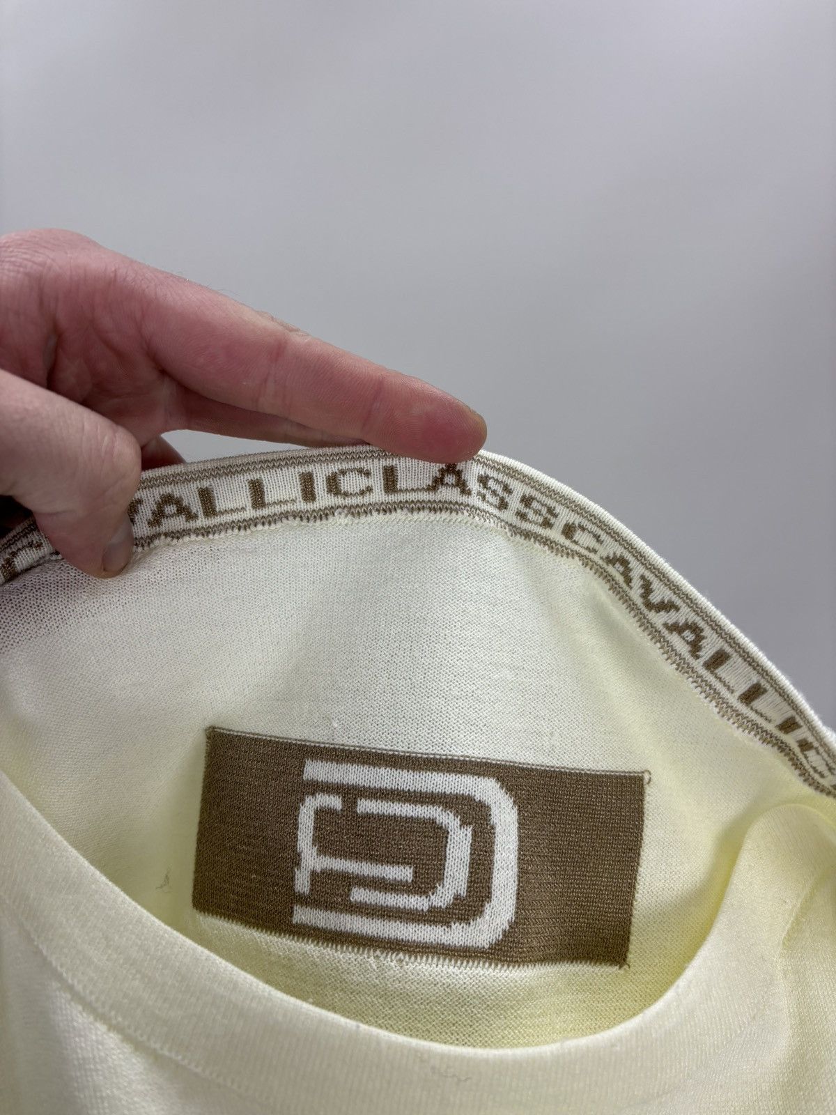 Cavalli Class Mens sweater Cavalli Class Size M Color Yellow Size US M / EU 48-50 / 2 - 10 Thumbnail