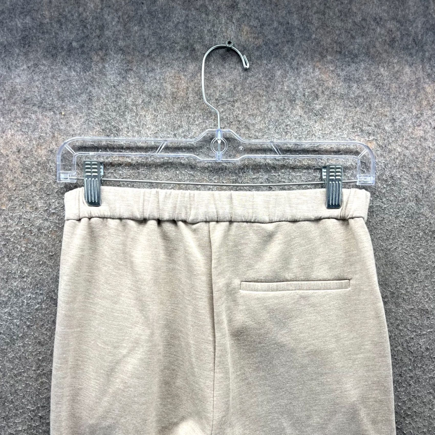 Theory Theory Flare Pants Women 0 Beige Knit Stretch Pull On Crepe Trouser Size 25" / US 0 / IT 36 - 7 Thumbnail