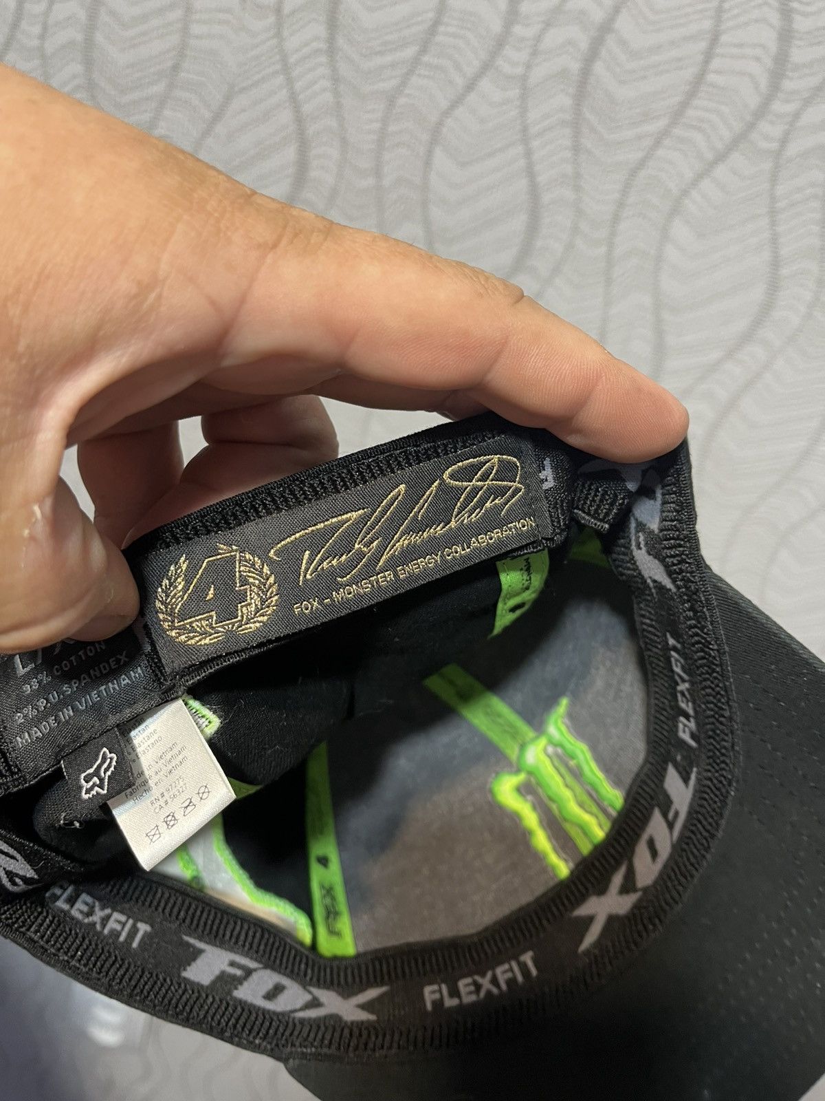Fox Racing FOX Monster Energy Ricky Carmichael 4 Moto Racing Cap Hat Size ONE SIZE - 10 Thumbnail