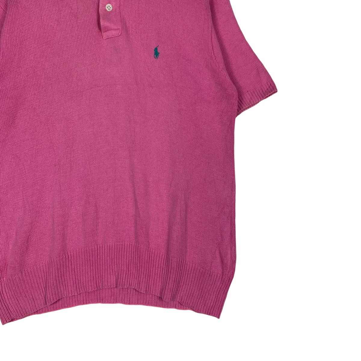Polo Ralph Lauren POLO RALPH LAUREN Short Sleeve Pink Knitted Jumper #1228-C55 Size US M / EU 48-50 / 2 - 4 Thumbnail