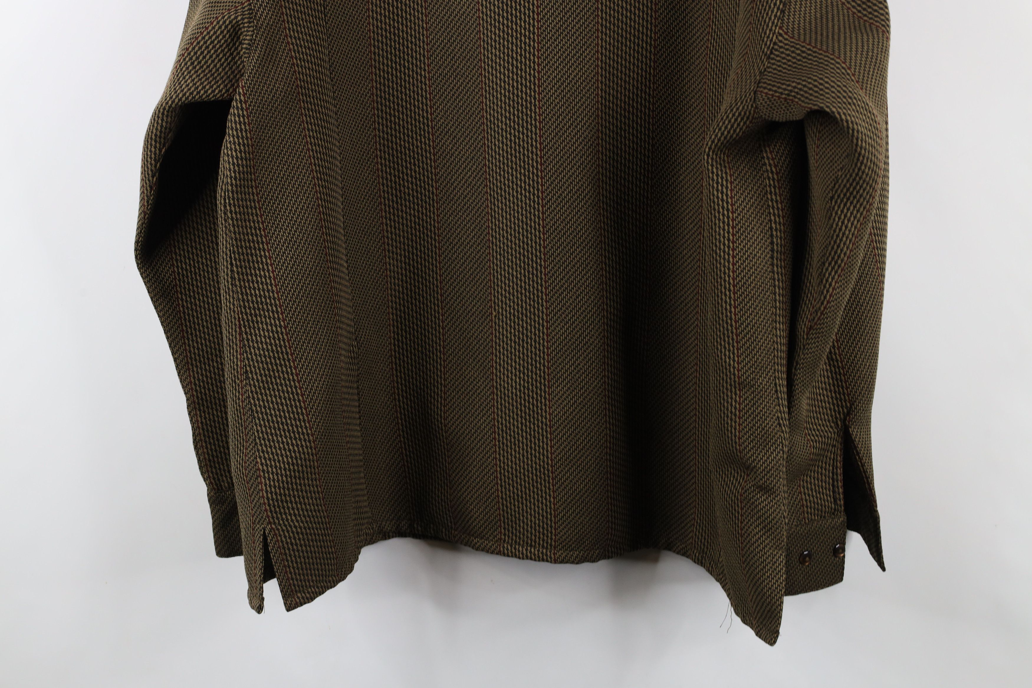 Vintage Vintage 90s Rockabilly Streetwear Knit Collared Button Shirt Size US L / EU 52-54 / 3 - 12 Thumbnail