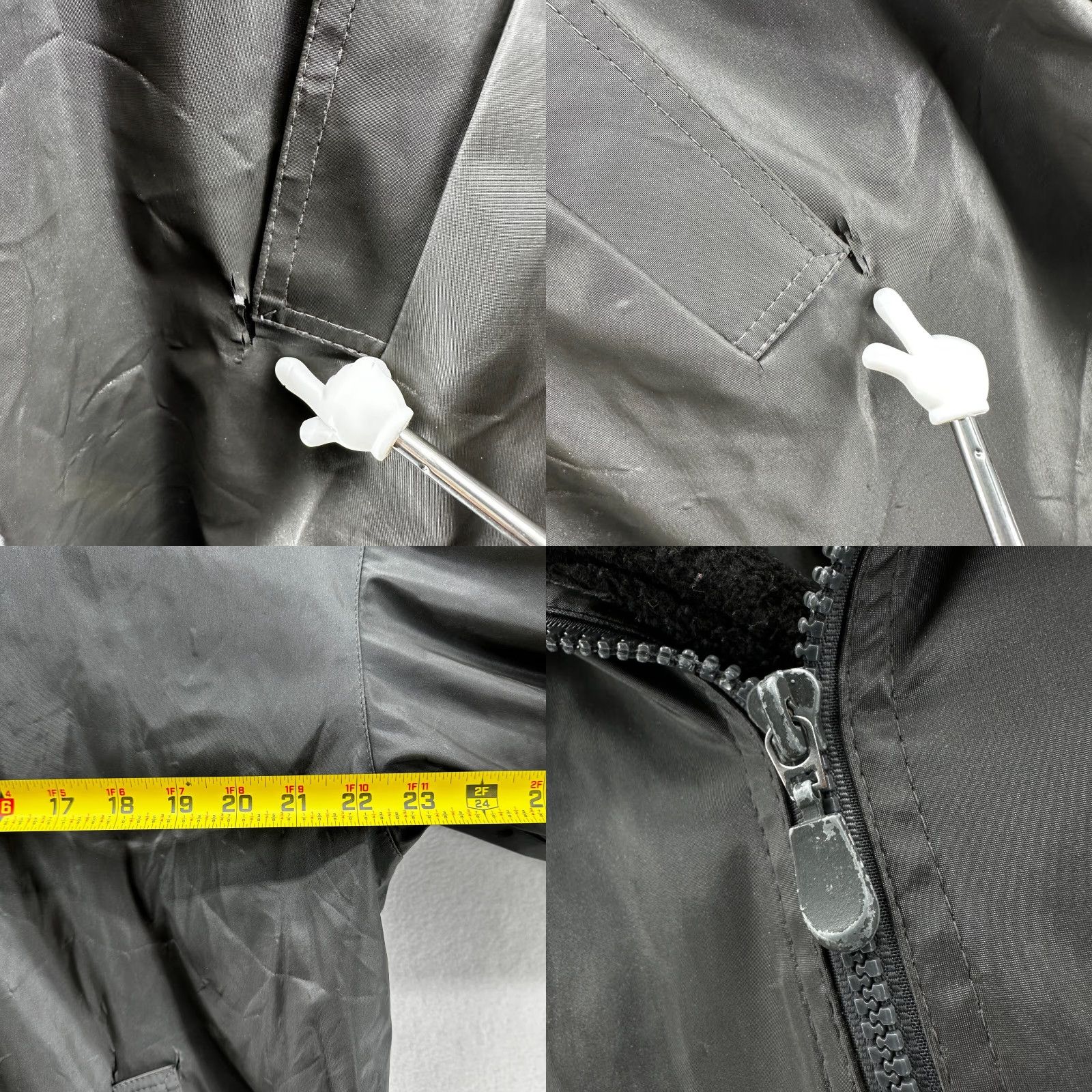 Vintage VINTAGE Fitz-Wright Parka Rain Jacket Fleece Lined Full Zip Oversized Womens Large Black Size L / US 10 / IT 46 - 8 Thumbnail
