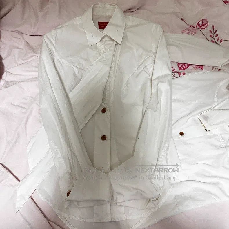 Vivienne Westwood Vivienne Westwood Alien-Shaped Structured Tie White Shirt Size S / US 4 / IT 40 - 3 Thumbnail
