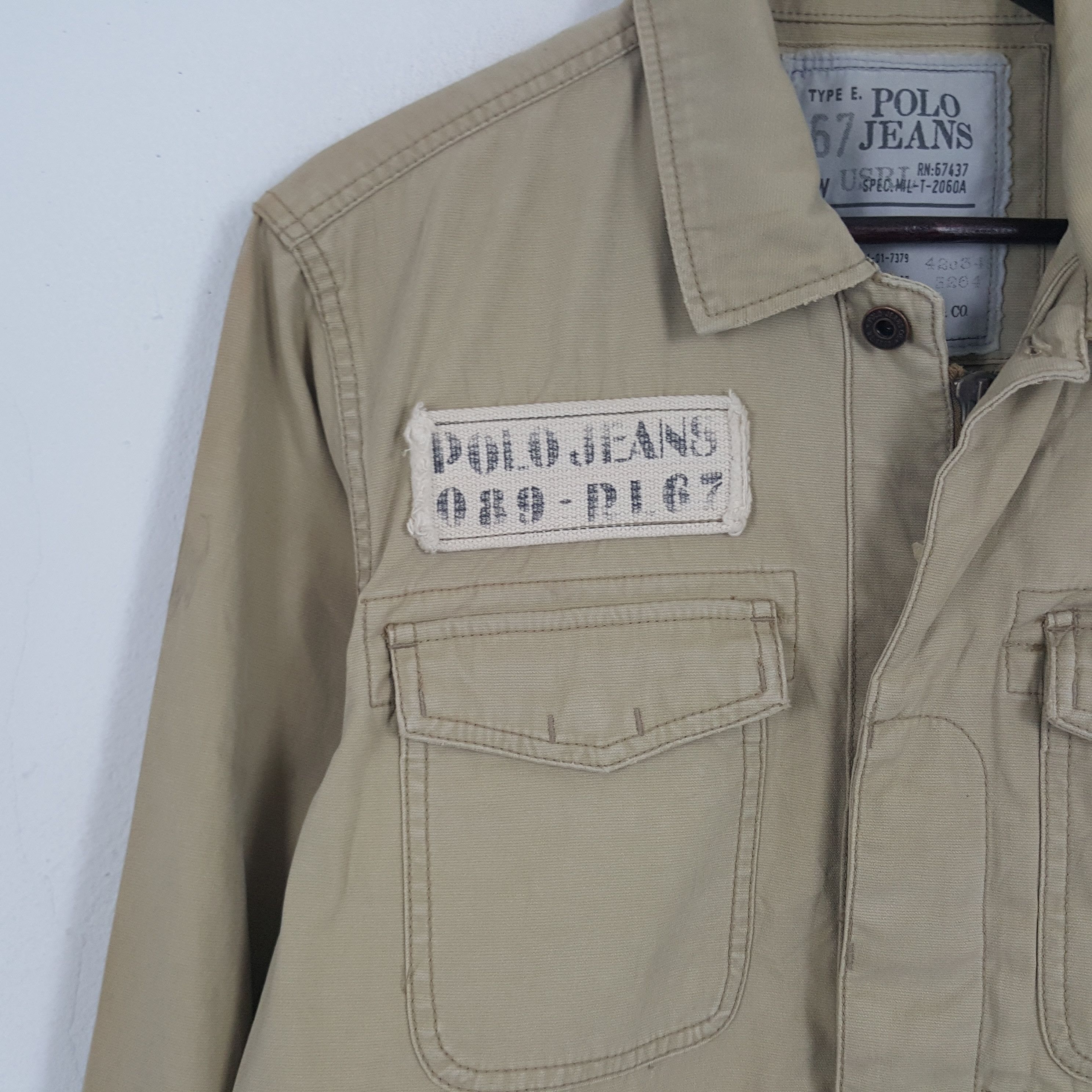 Vintage Vintage Polo Jeans Worker Military Style Jacket Size US M / EU 48-50 / 2 - 2 Thumbnail