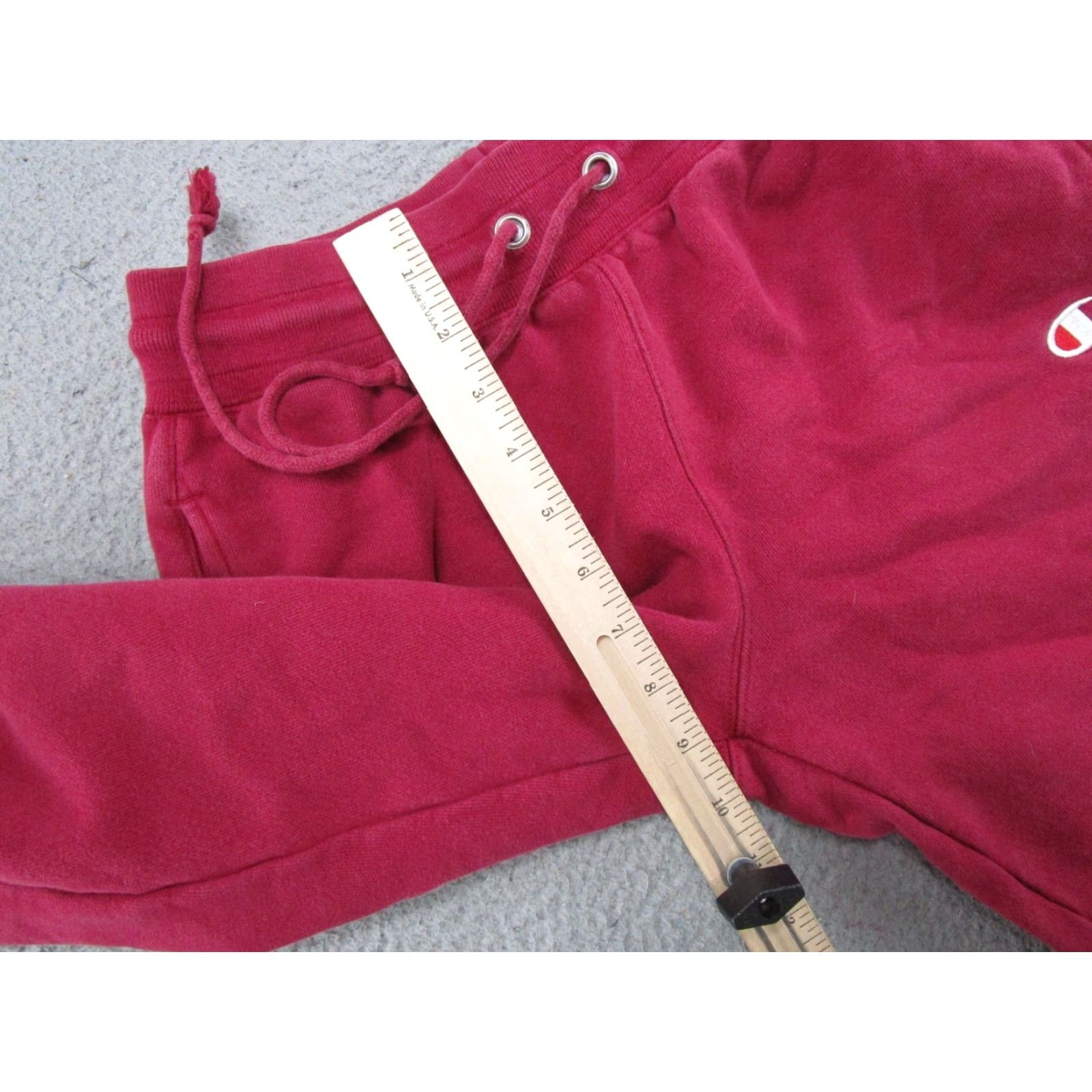 Champion VINTAGE Y2K Champion Reverse Weave Sweatpants Sweatpants Women's Red Size M Heavy Joggers Pants Size 32" / US 10 / IT 46 - 7 Thumbnail