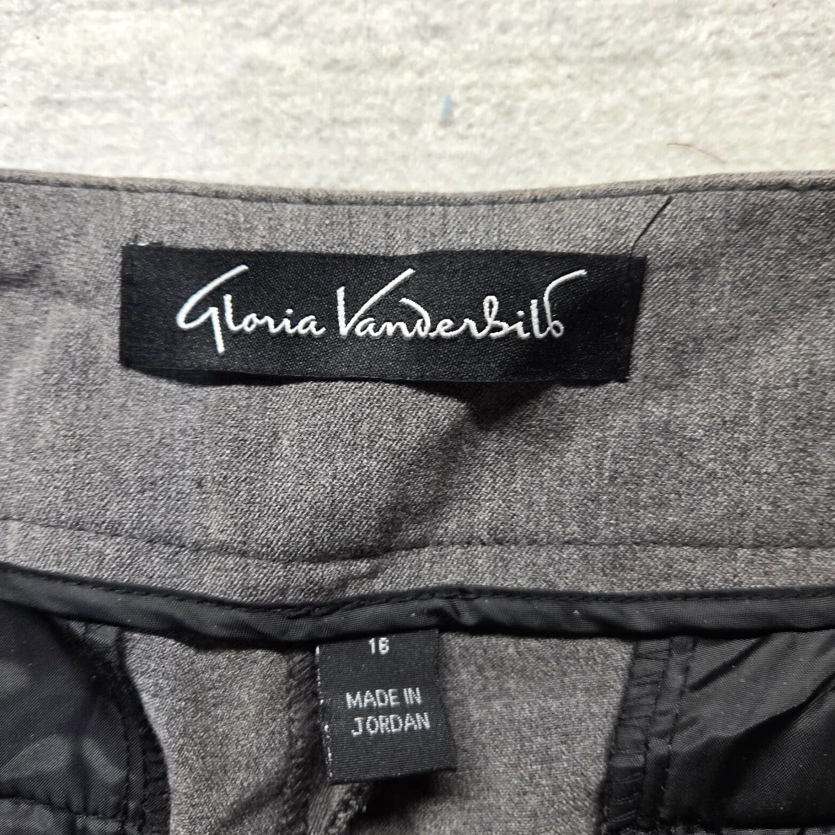 Gloria Vanderbilt Gloria Vanderbilt Women's Pants Gray 16 Ponte Straight-Leg Dress Pants Size 38" / US 16 / IT 52 - 3 Thumbnail
