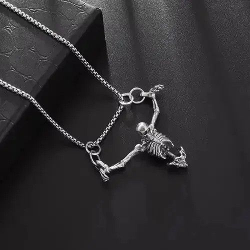 VIBE Skaleton Pendant Necklace Size ONE SIZE - 1 Thumbnail