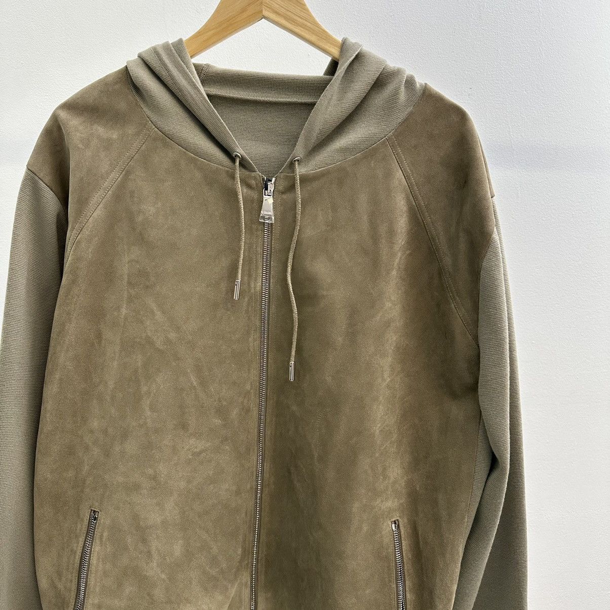 Dior Dior Suede Paneled Hoodie Size US XL / EU 56 / 4 - 2 Thumbnail