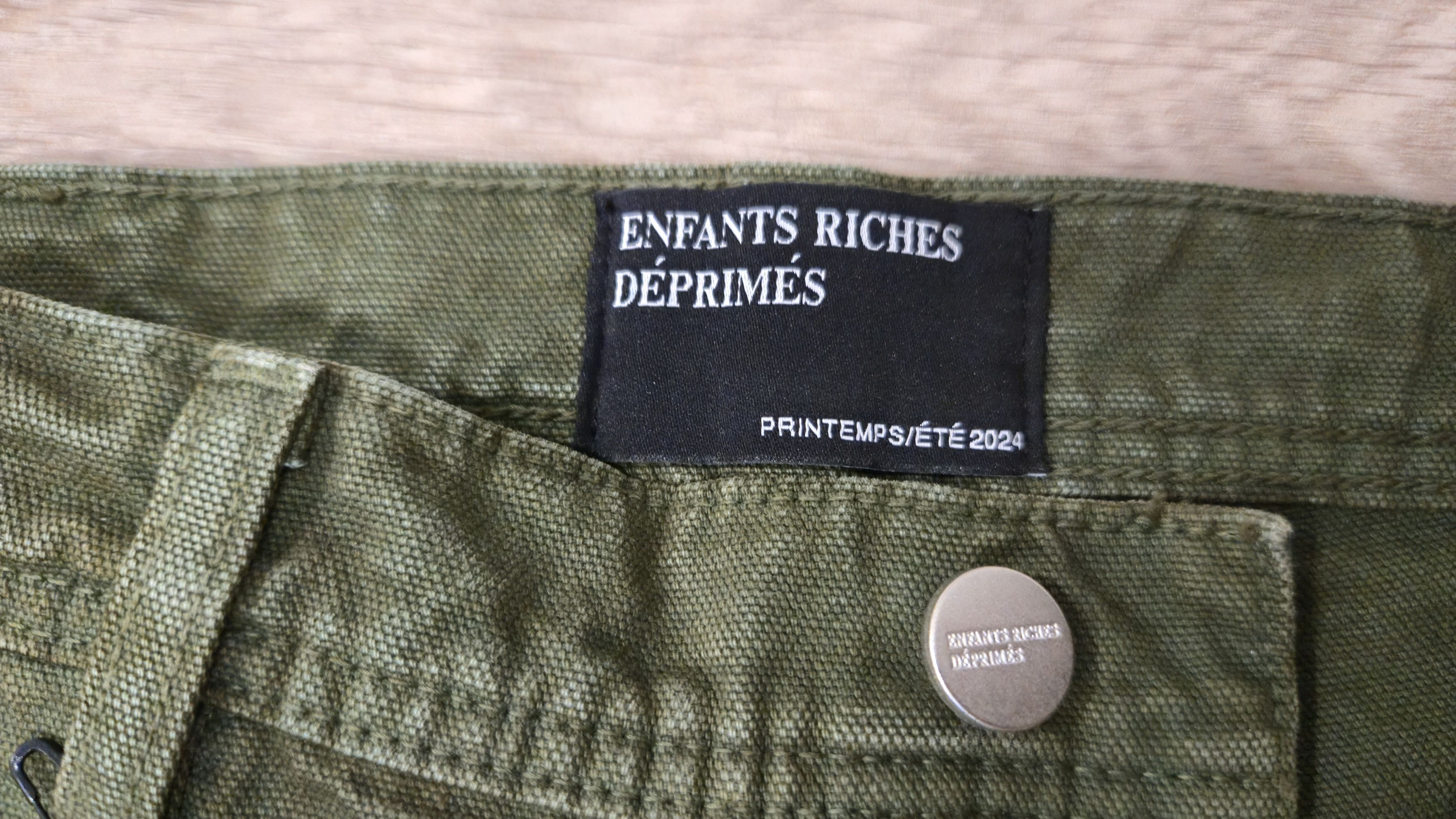 Enfants Riches Deprimes ERD Green Distressed Carpenter Pants Size US 30 / EU 46 - 3 Thumbnail